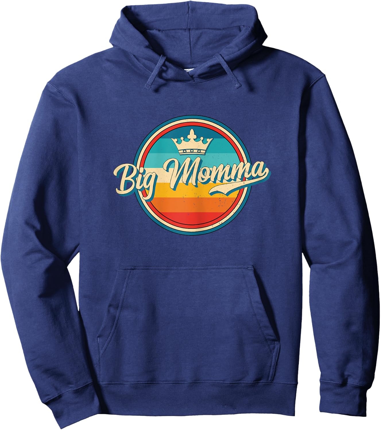 Big Momma Retro Name Funny Vintage Style Mother Mama Hoodie - Hoodie | Navy