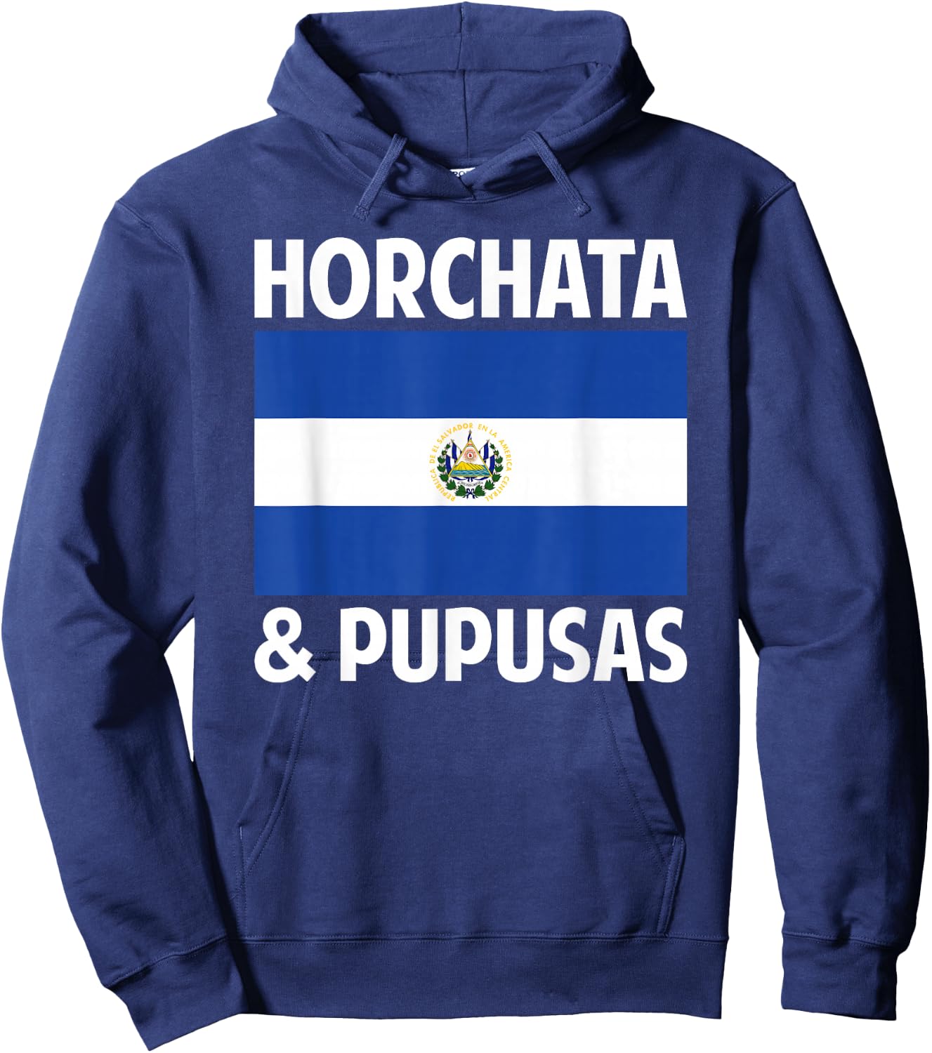 Salvadorean El Salvador Home Country Horchata & Pupusas Hoodie - Hoodie | Navy