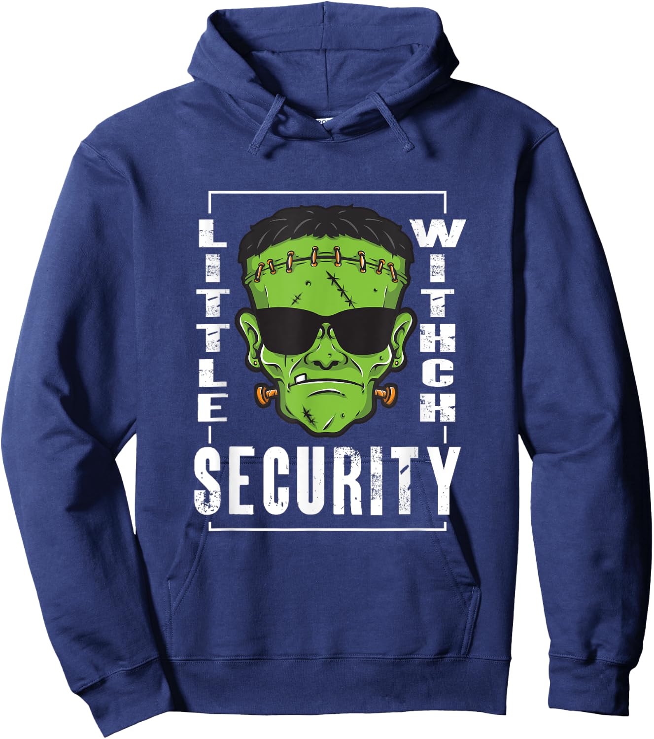 Little Witch Security | Horror Zombie | Halloween Hoodie - Hoodie | Navy