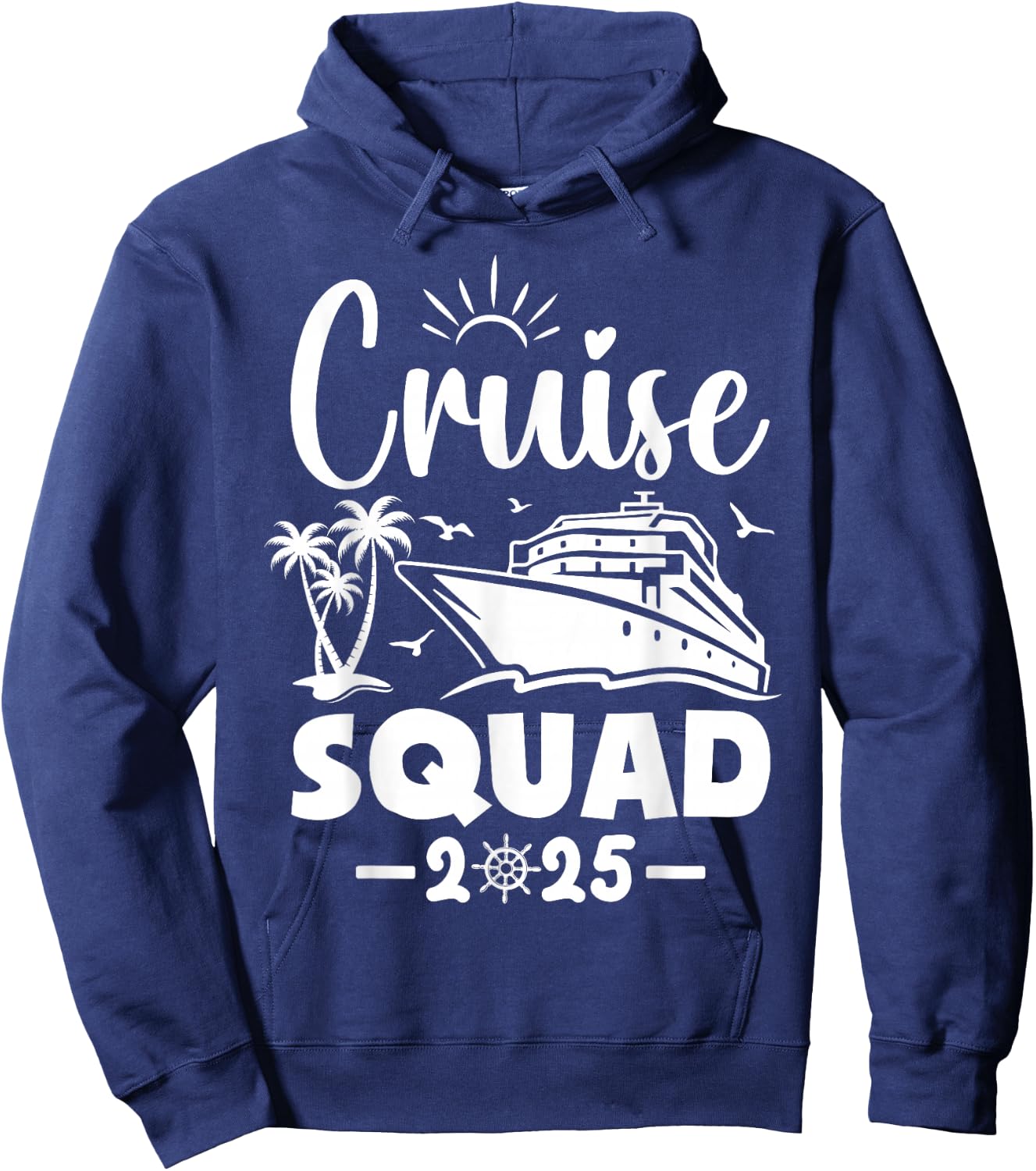 Cruise Squad 2025 Vacation Matching Family Hoodie - Hoodie | Navy