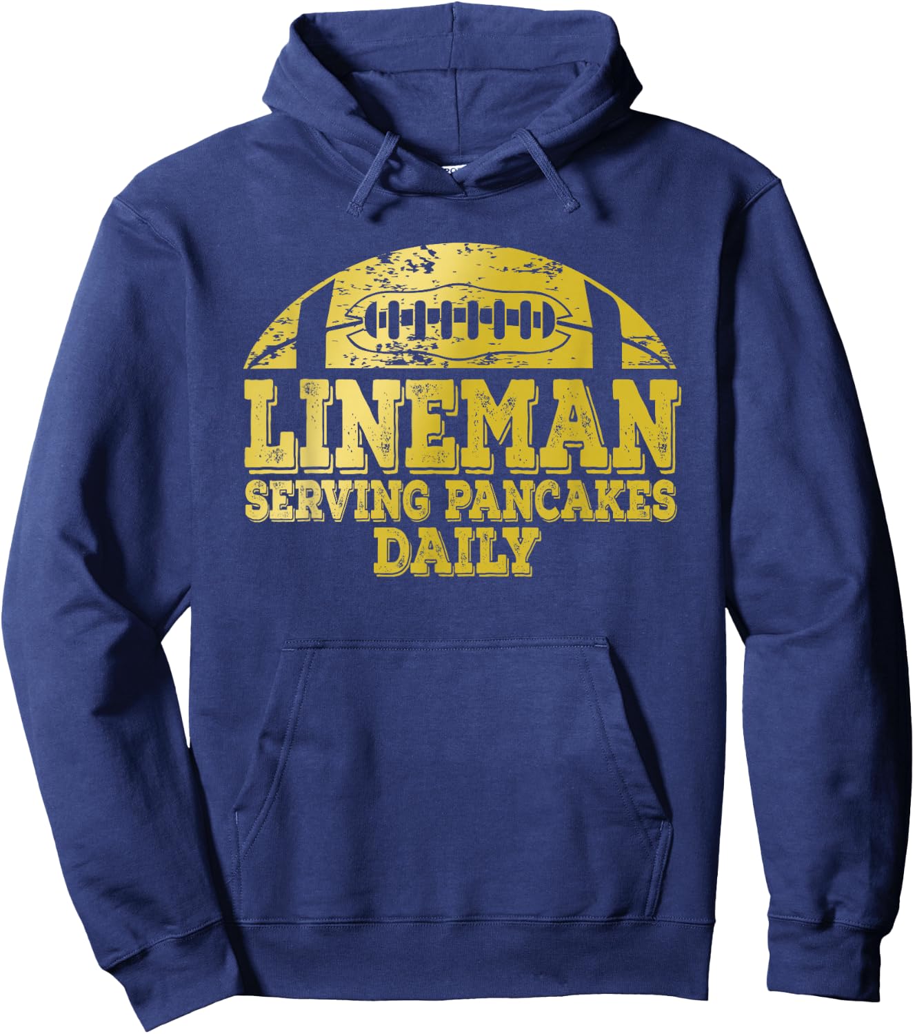 Black and Golds for Football Lineman and Football Pancake Hoodie - Hoodie | Navy