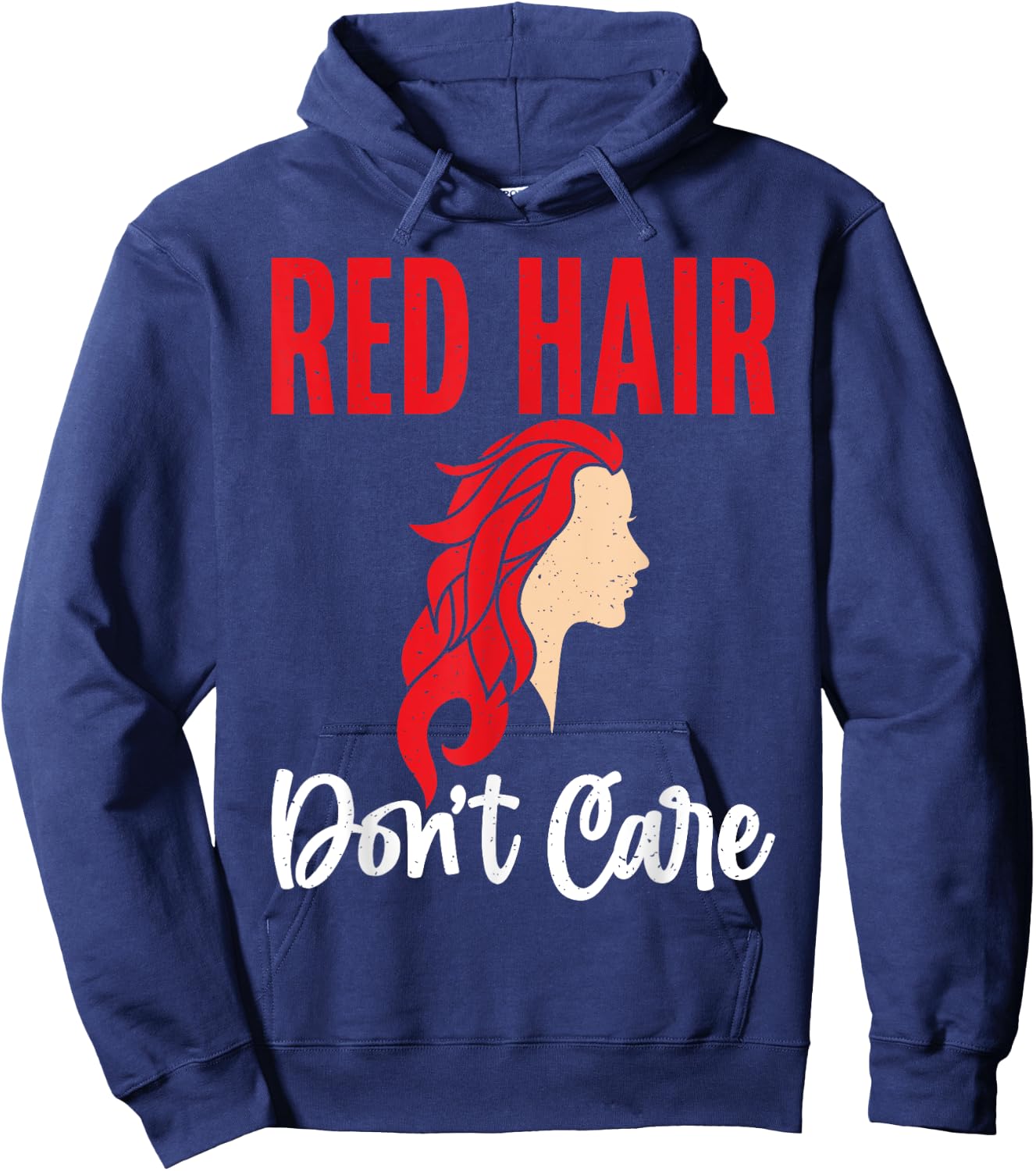 Red Hair dont care Redhead Hoodie - Hoodie | Navy