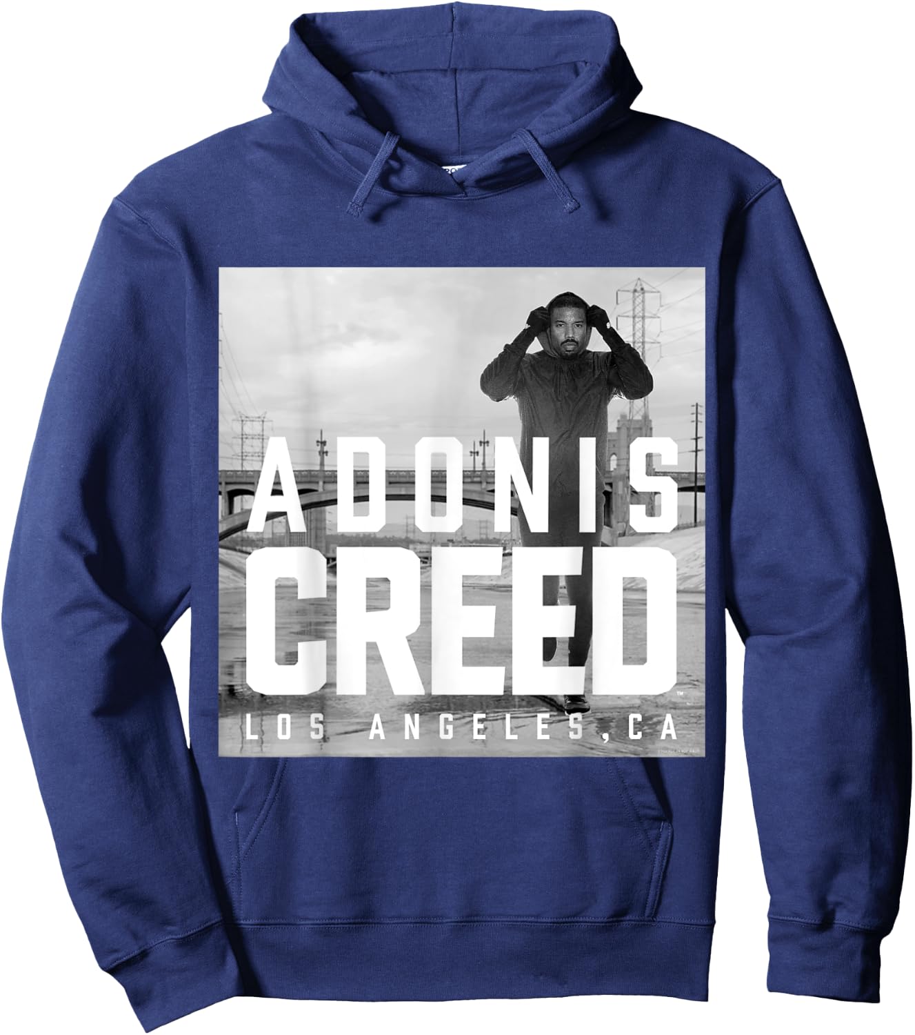 Adonis Creed LA black and white photography Hoodie - Hoodie | Navy