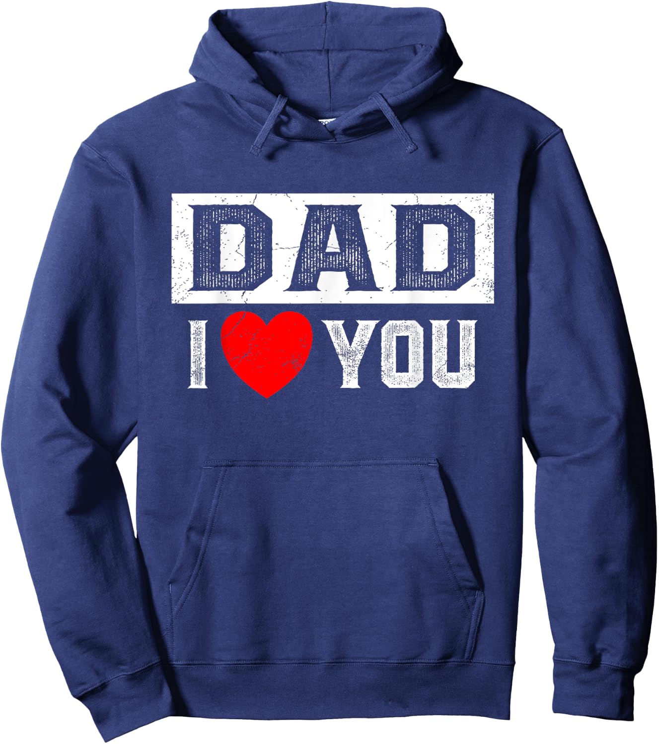Dad I Heart You I Love Dad Hoodie - Hoodie | Navy