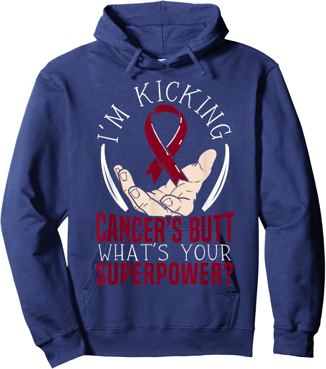 Multiple Myeloma Warrior Myeloma Cancer Awareness Hoodie - Hoodie | Navy