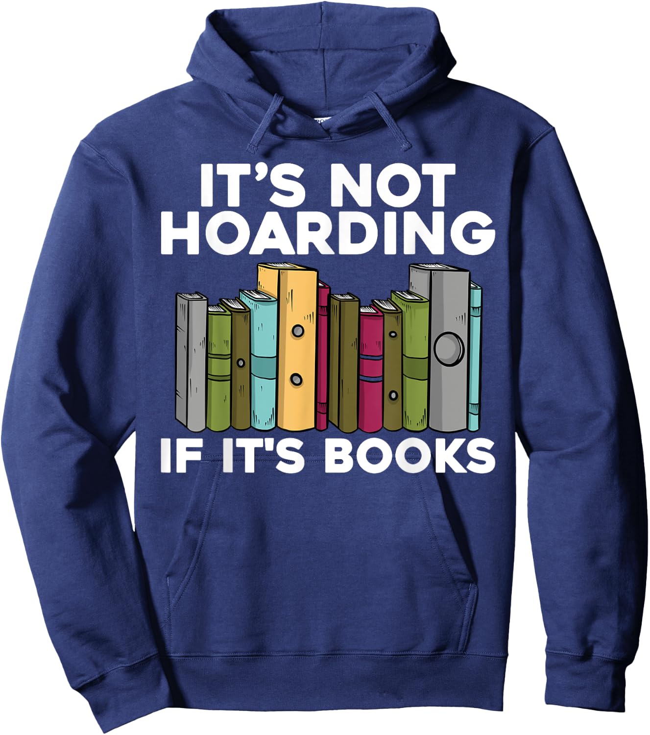 Cool Books Art Men Women Read Books Bookworm Library Reading Hoodie - Hoodie | Navy