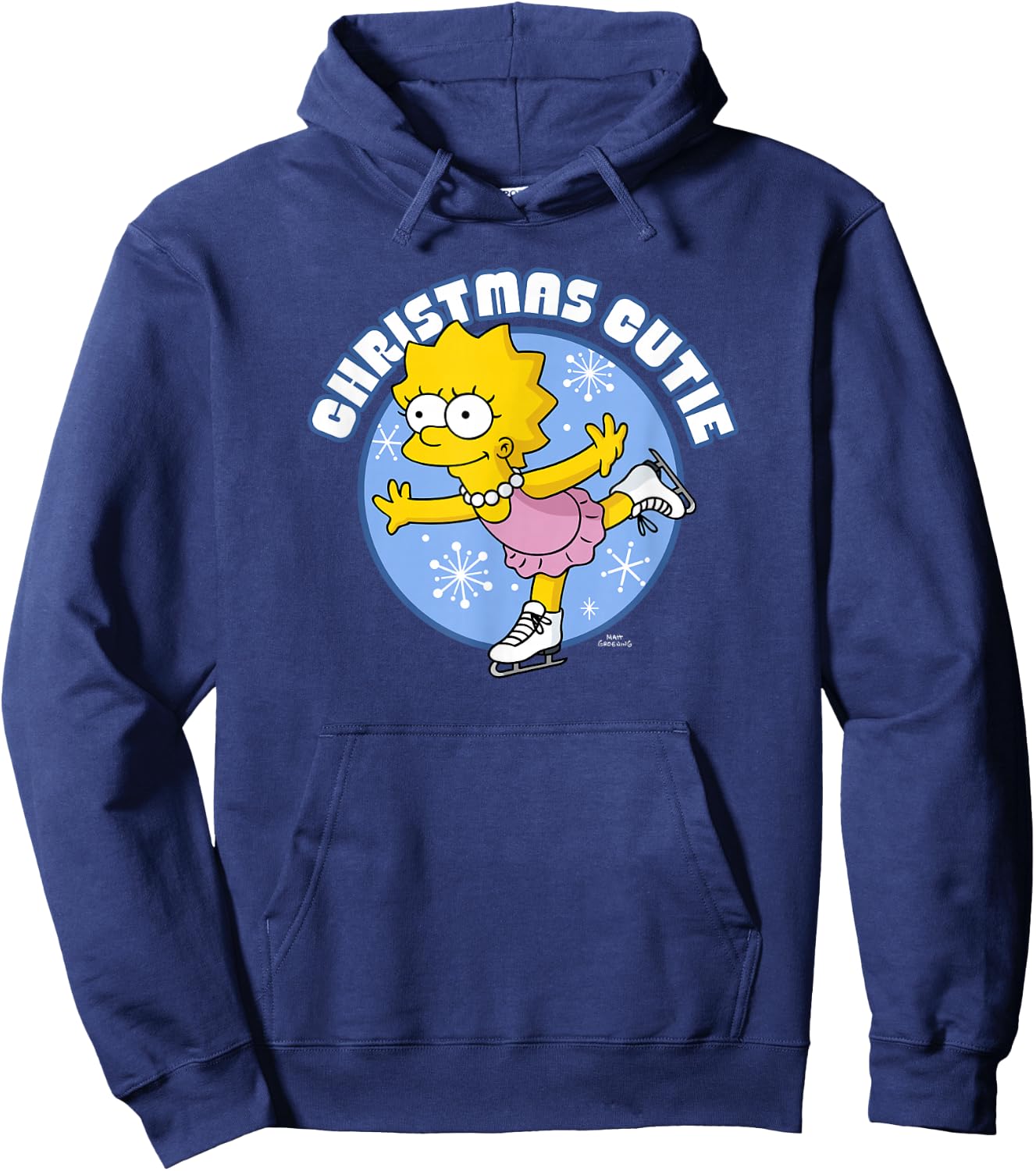 The Simpsons Christmas Lisa Christmas Cutie Ice Princess V2 Hoodie - Hoodie | Navy