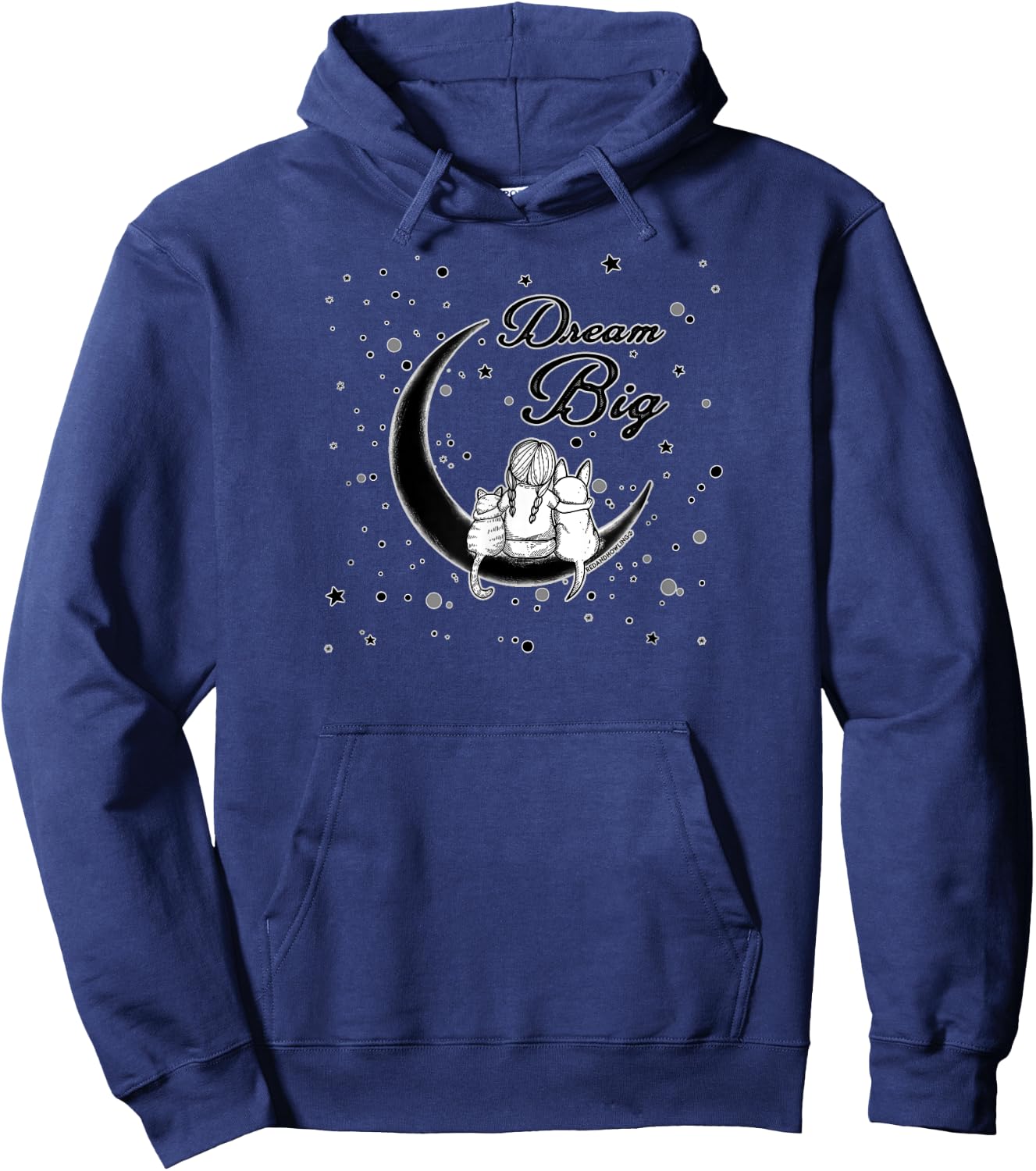 Red and Howling Dream Big Hoodie - Hoodie | Navy