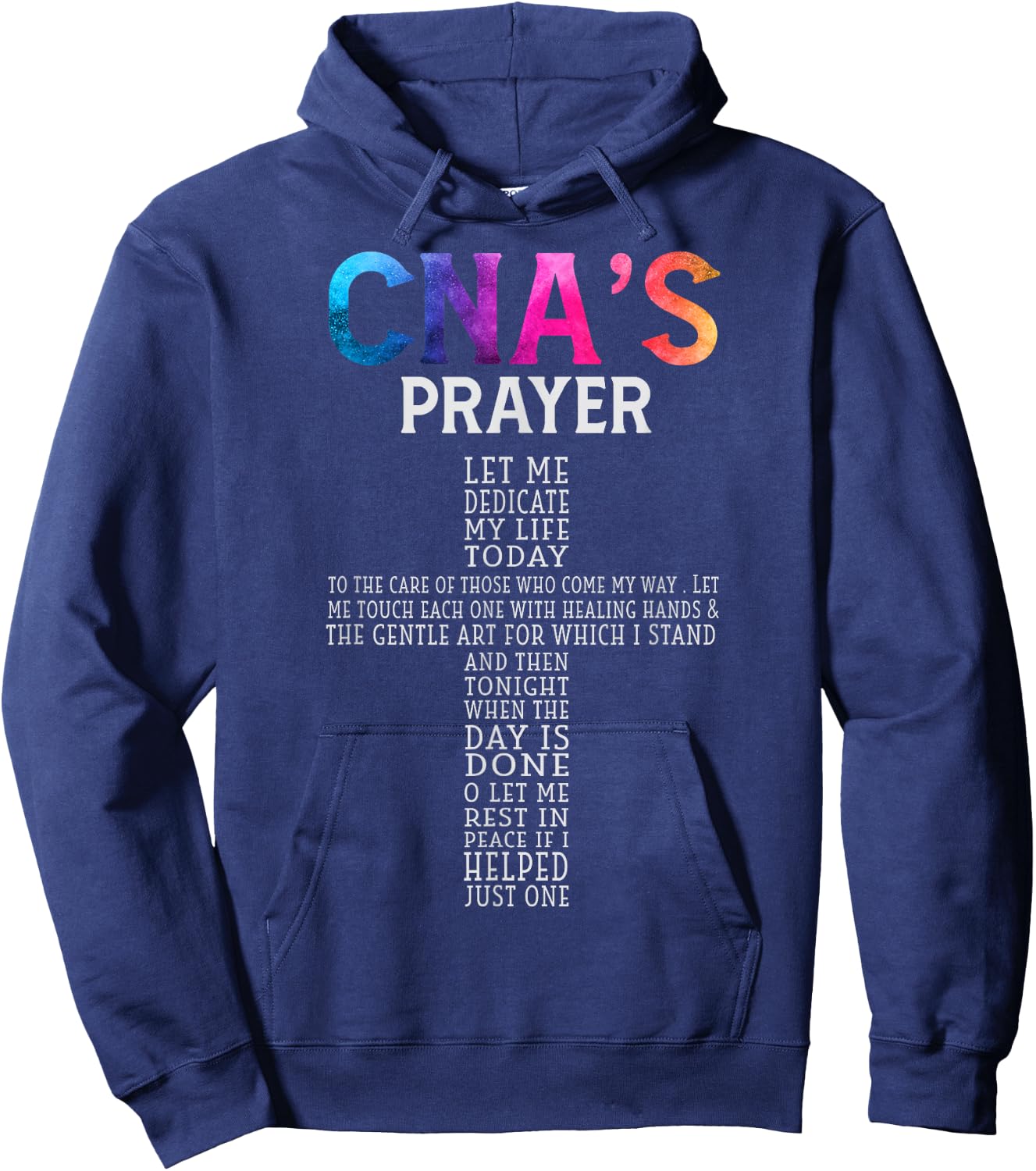 CNA Certified Nursing Assistant Gifts CNA Humor Women's Black Short Sleeve Small Hoodie - Hoodie | Navy