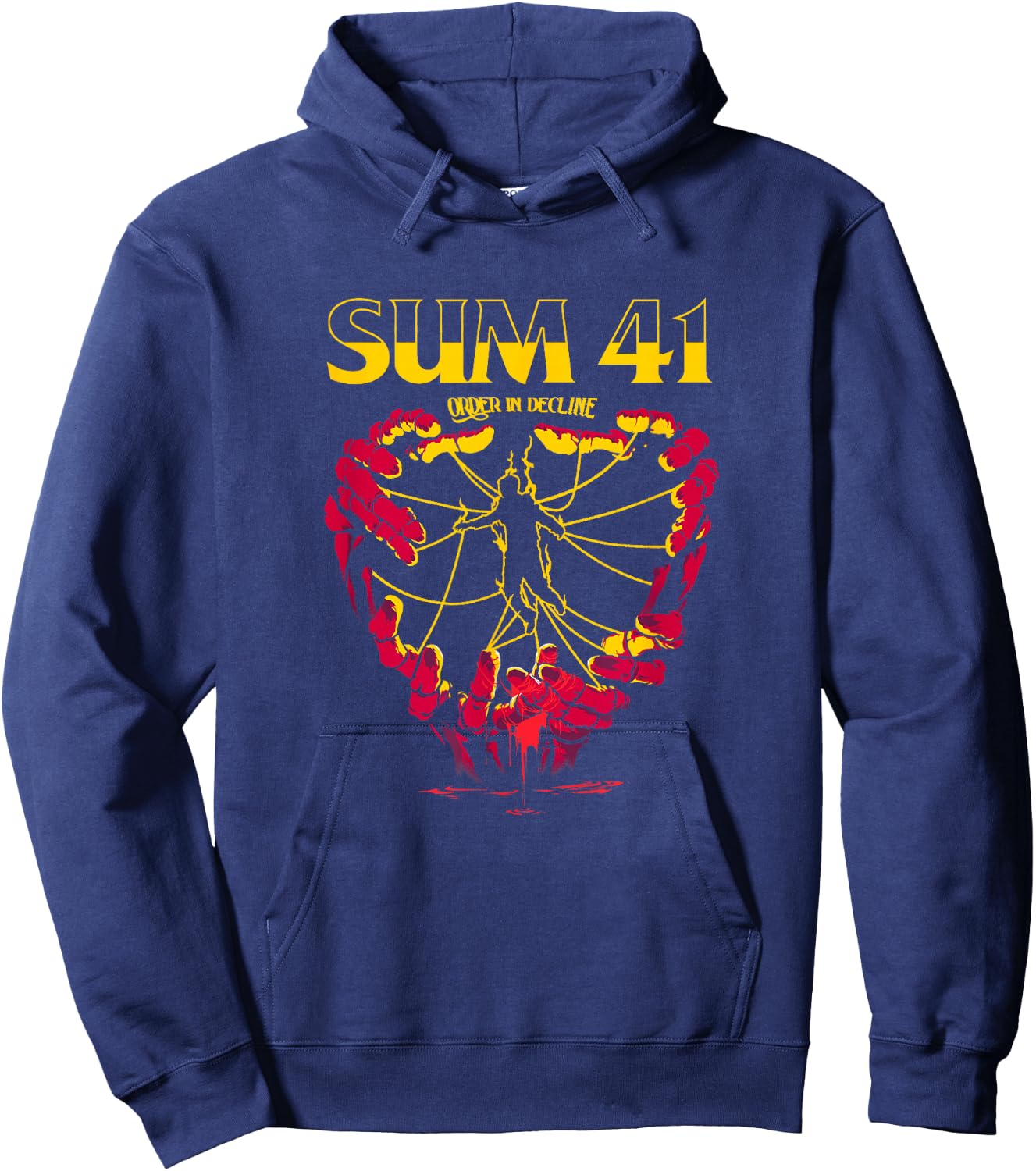 Sum 41 Hand Strings Hoodie - Hoodie | Navy