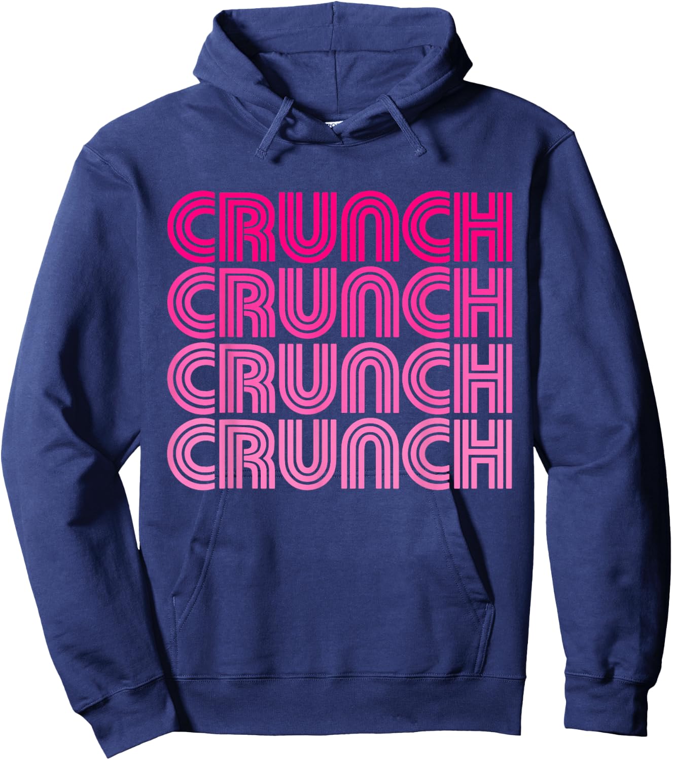 Crunch Funny Exercise Workout Gym Fitness Snack Fit Work Out Hoodie - Hoodie | Navy