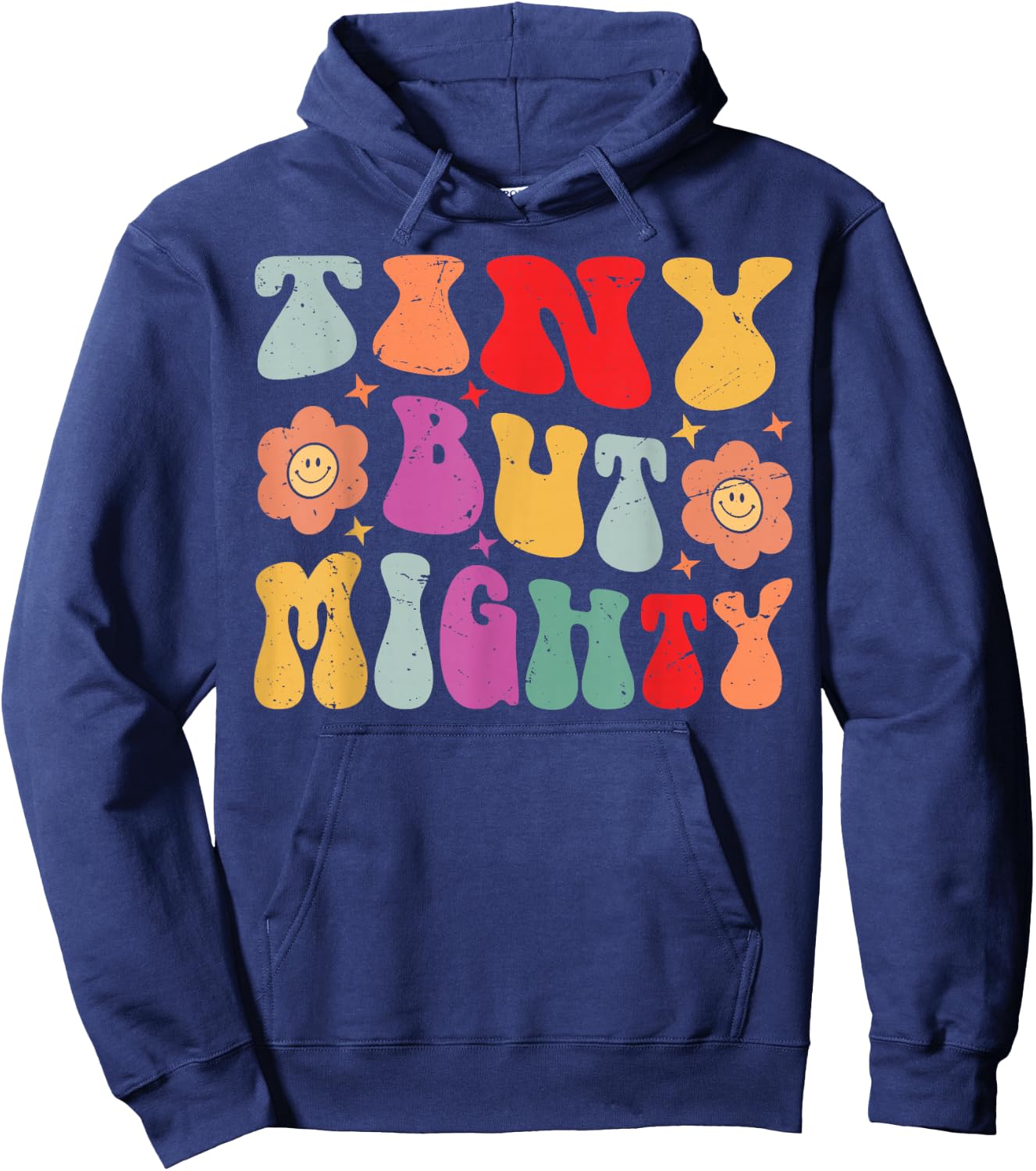 Tiny But Mighty - Funny Short Girls - Petite Girlfriend Hoodie - Hoodie | Navy