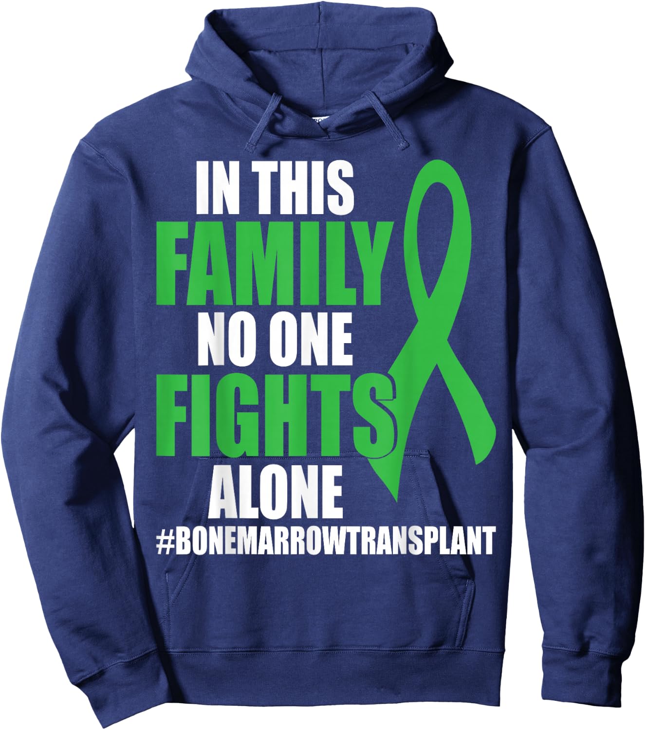 Bone Marrow Warrior Bone Marrow Transplant Donation Hoodie - Hoodie | Navy