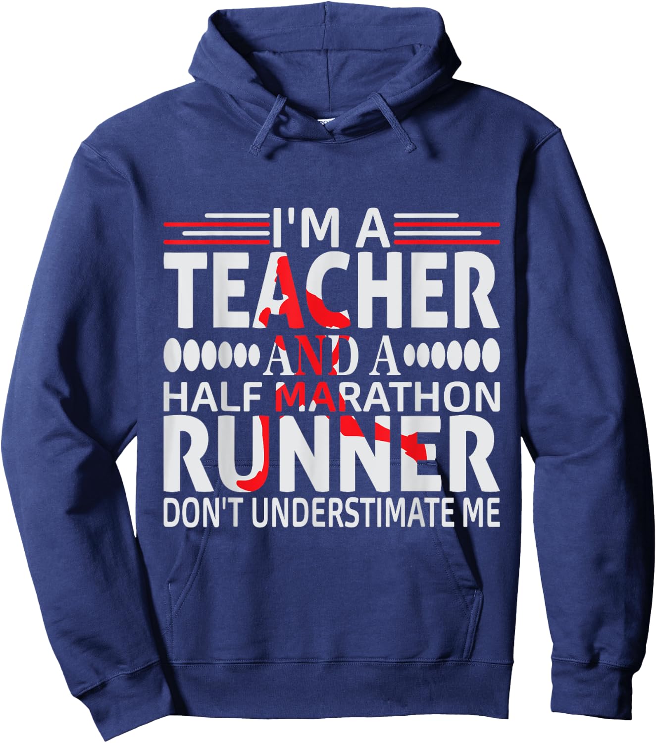 Marathoner Half Marathon First Half Marathon Hoodie - Hoodie | Navy