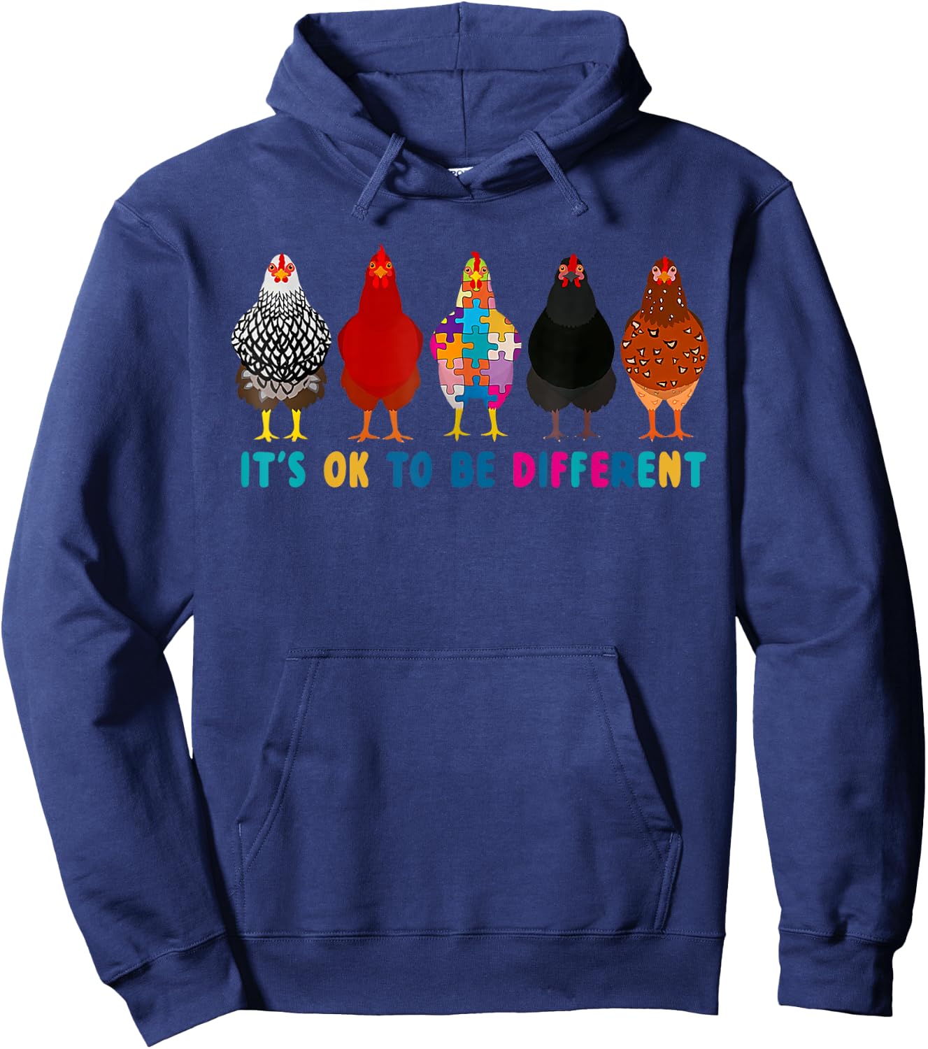 It's ok to be different chickens Hoodie - Hoodie | Navy