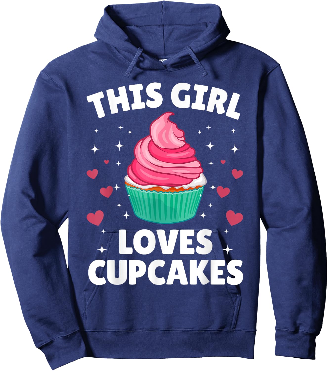 Cool Cupcake Art Teen Girls Baking Dessert Cupcake Hoodie - Hoodie | Navy