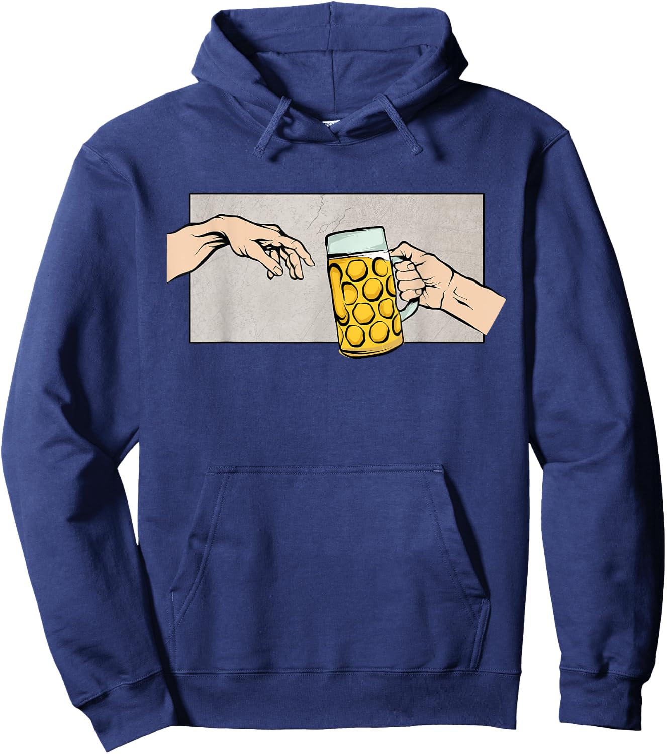 Maß beer philosophy funny beer drinker Hoodie - Hoodie | Navy