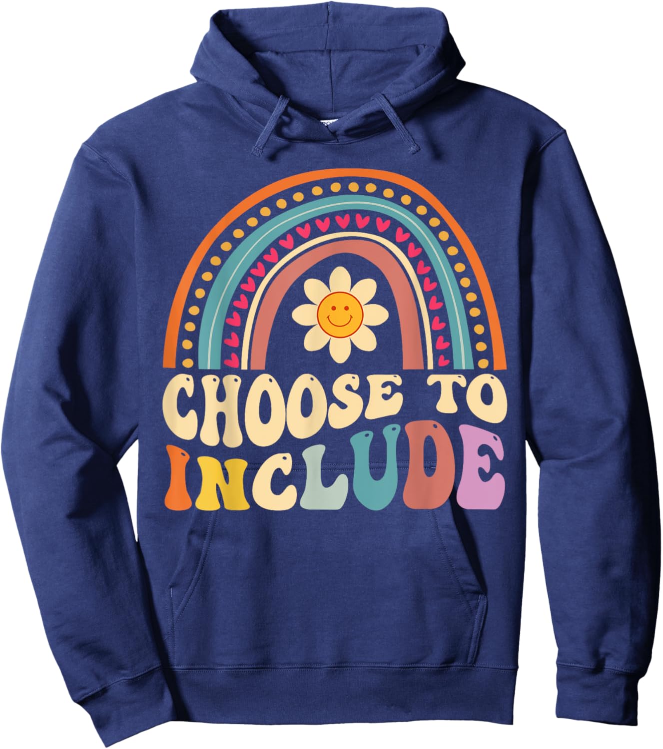 Choose To Include For Autism Teacher Special Education SPED Men Women Girls Kids Hoodie - Hoodie | Navy