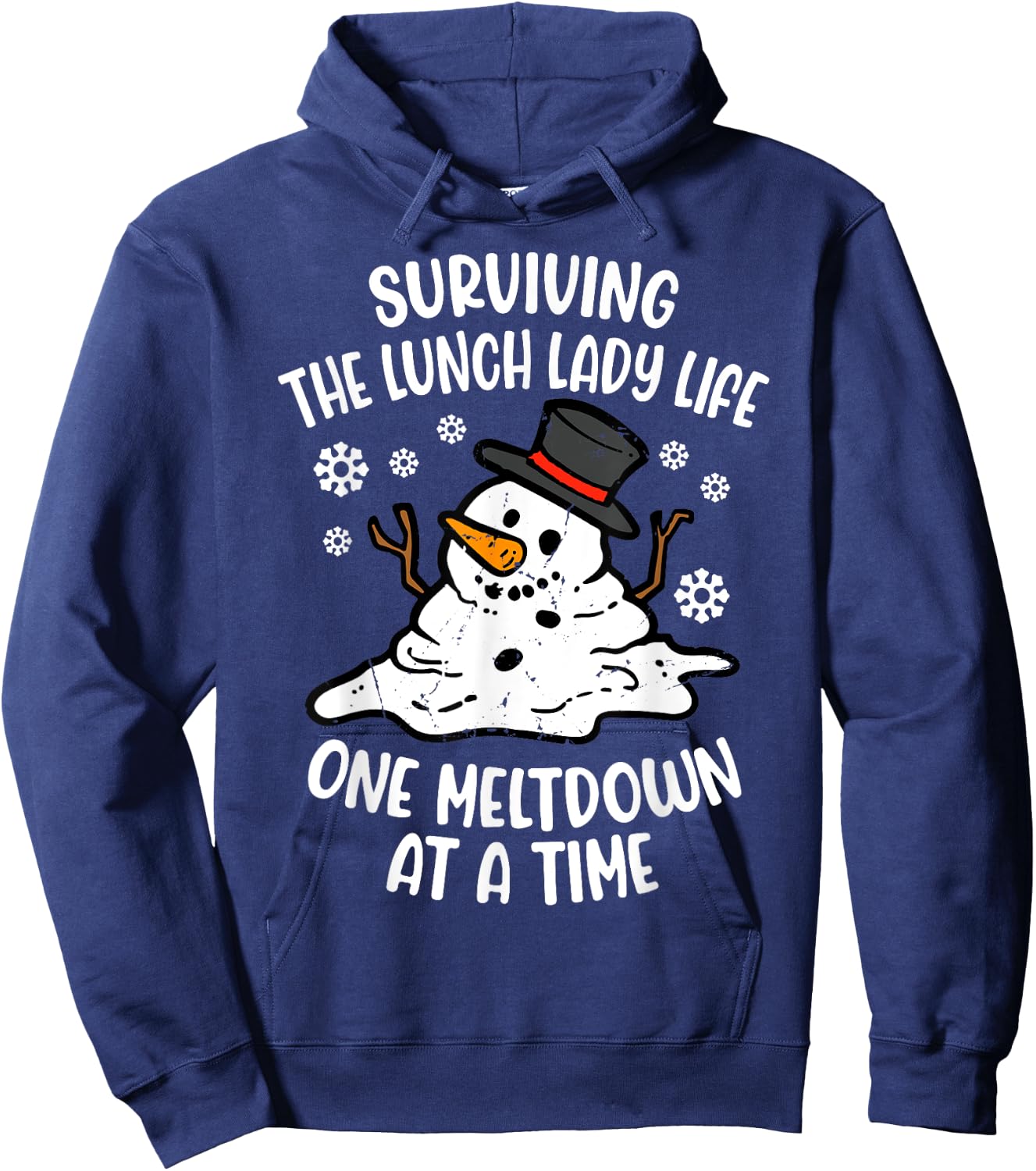 Surviving Lunch Lady Life One Meltdown At A Time Hoodie - Hoodie | Navy
