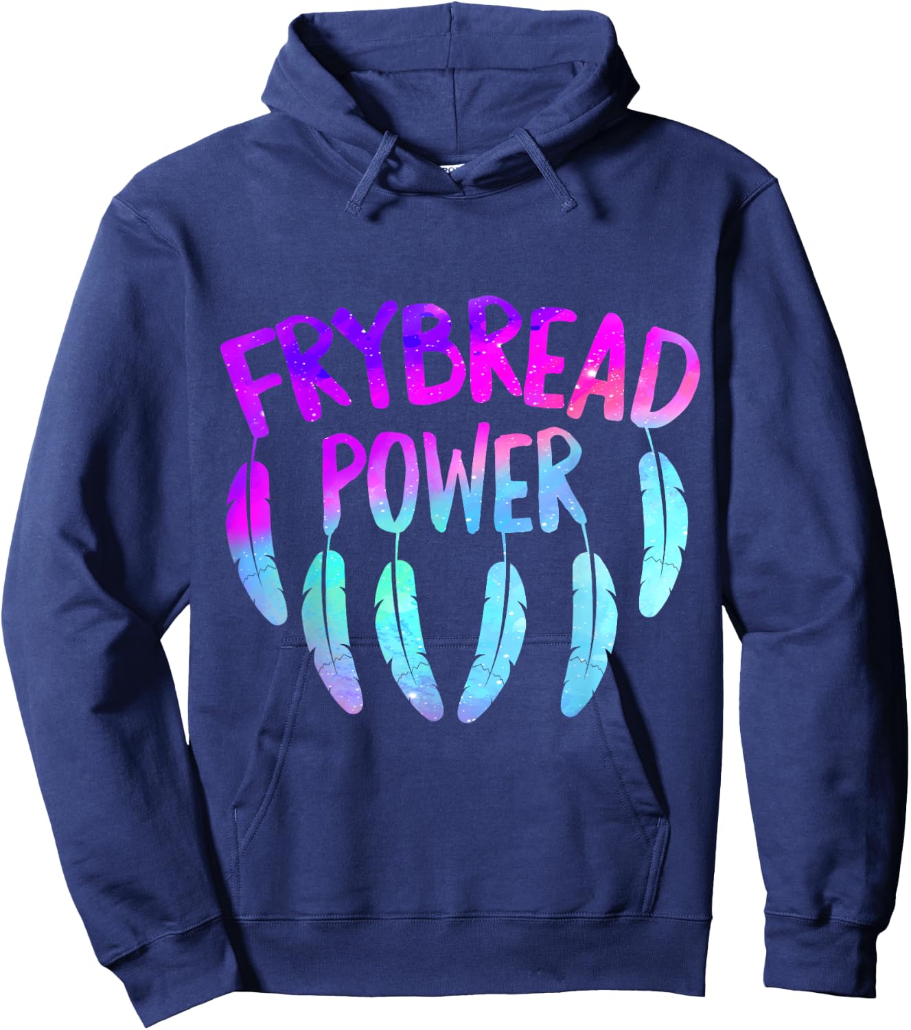 Frybread Power Food Lover Native American Indian Foodie Taco Hoodie - Hoodie | Navy