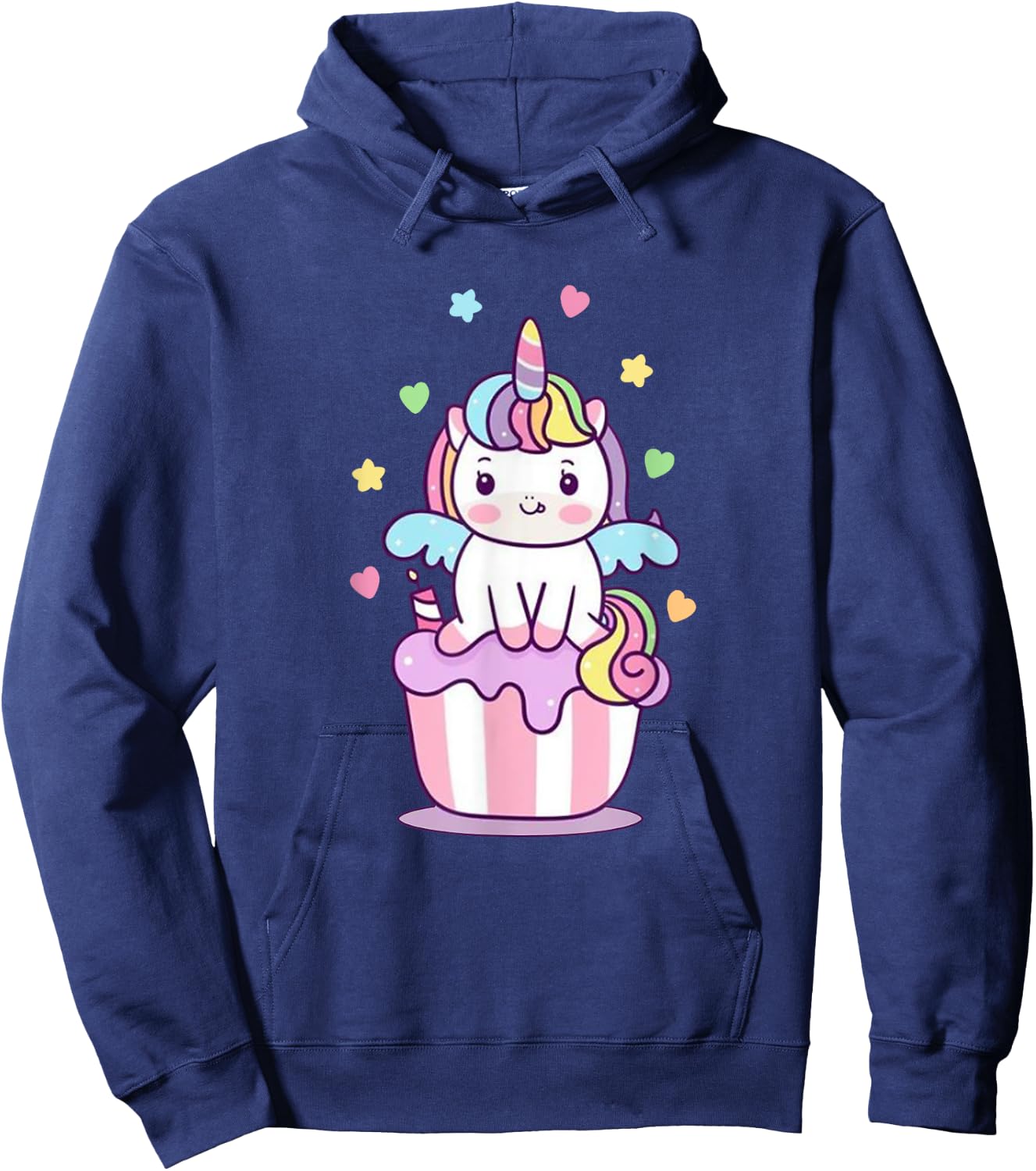 Funny Unicorn T Shirt Boys Girls Kids Rainbow Gifts Hoodie - Hoodie | Navy
