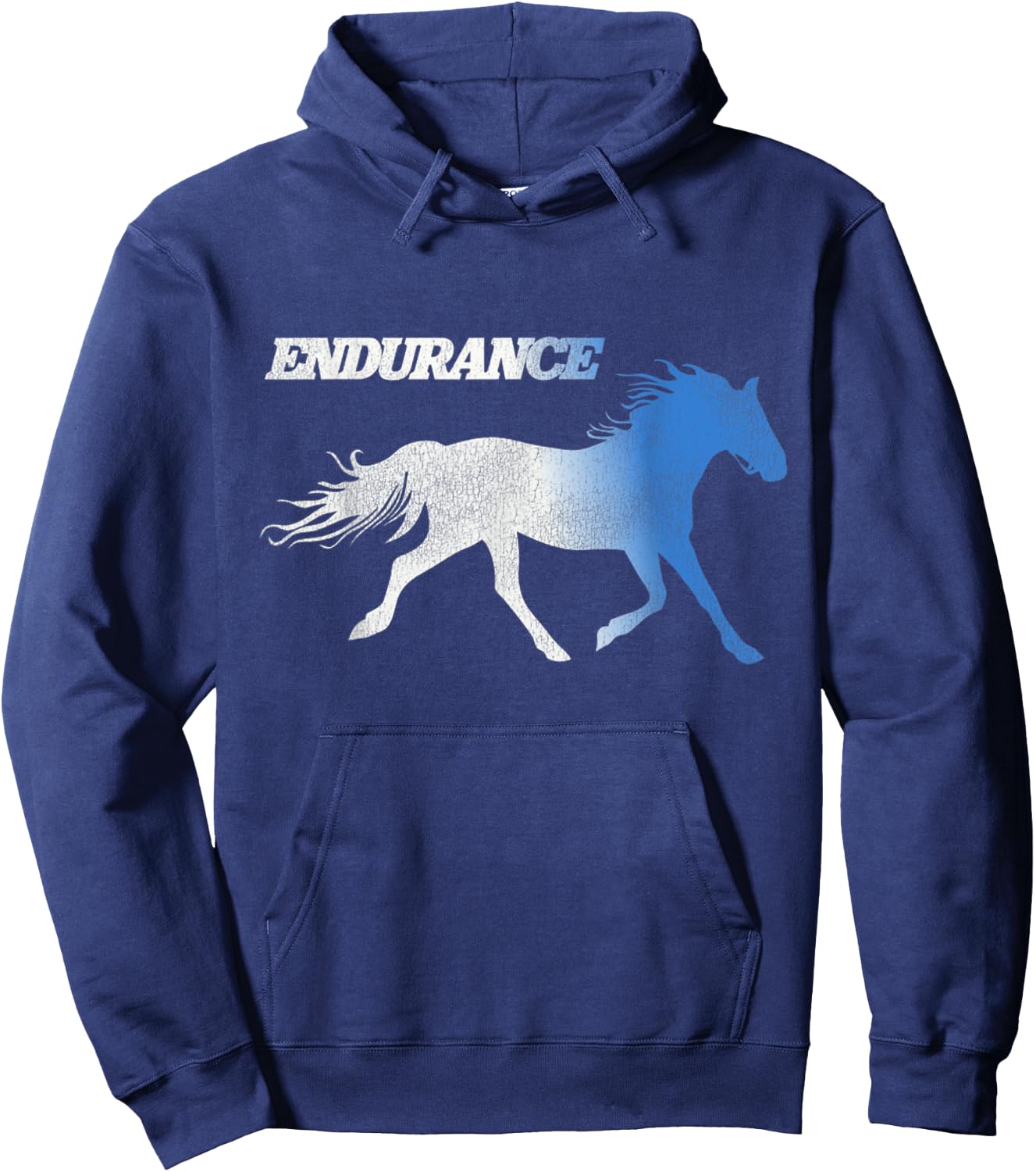 Vintage Napo Leo Dynamite Running Horses Endurance Hoodie - Hoodie | Navy