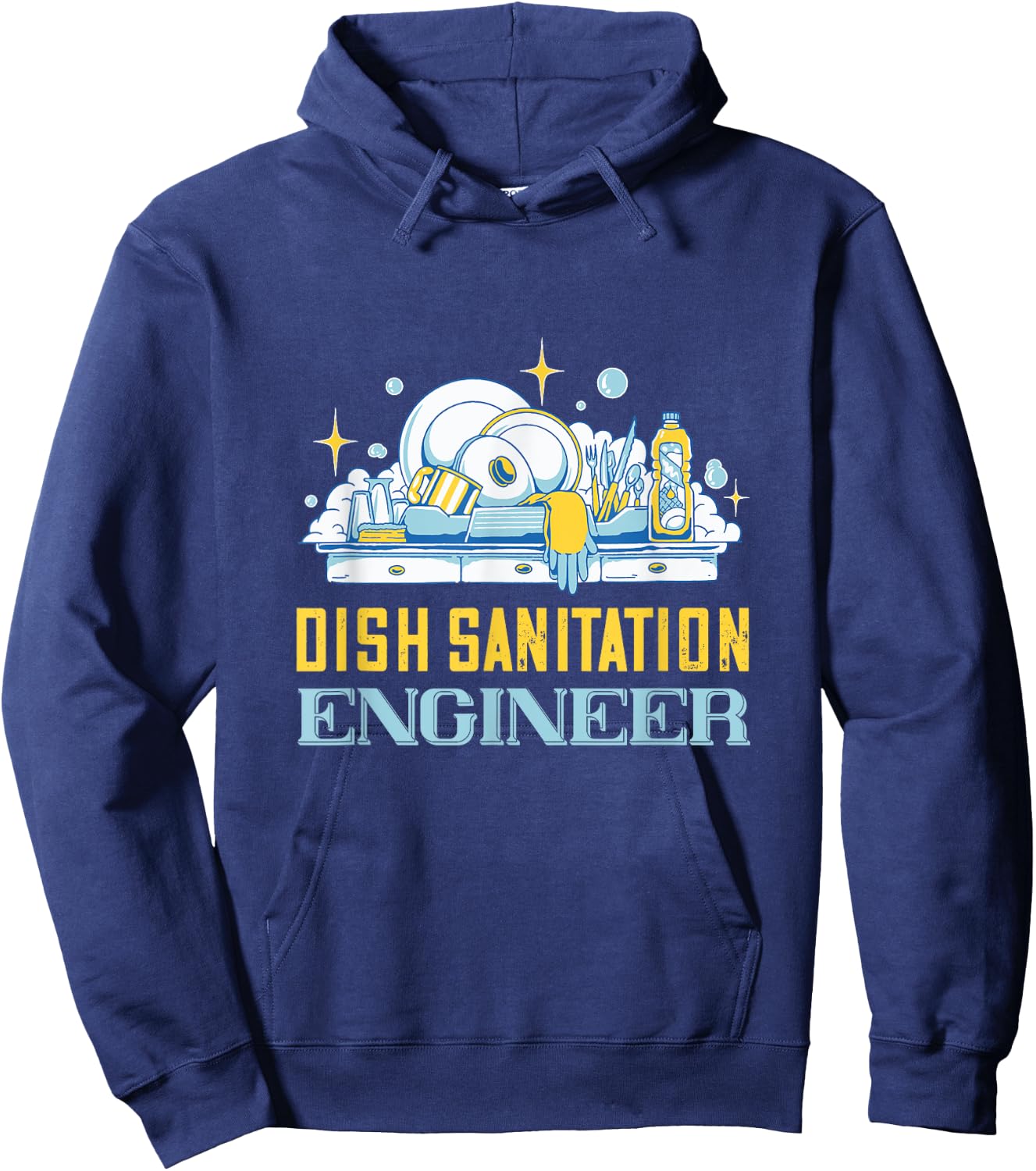 Dishwasher Dish Sanitation Engineer Dish Washing Dishwashing Hoodie - Hoodie | Navy