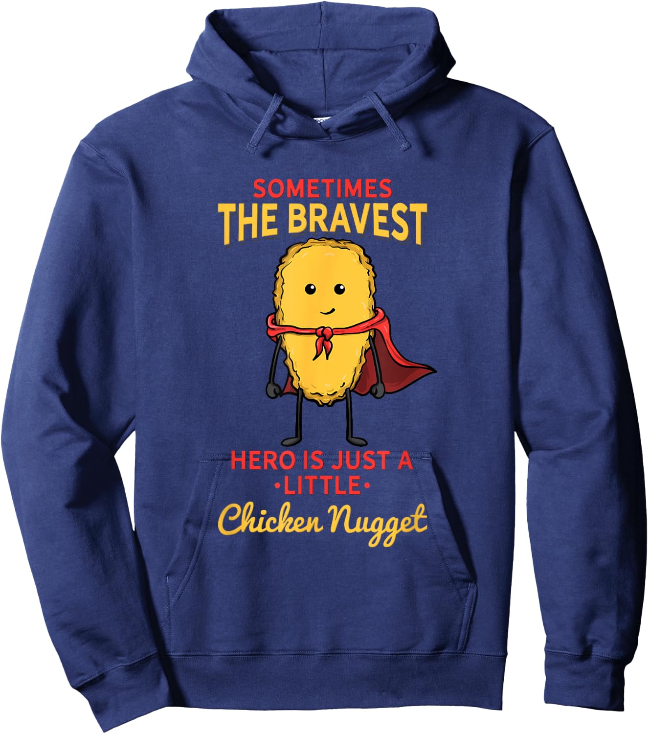 Chicken Nugget Superhero Superpower Hoodie - Hoodie | Navy