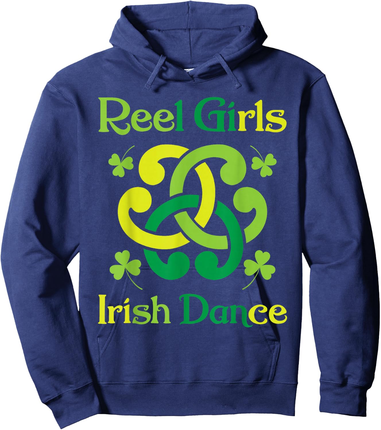 Reel Girls Irish Dance - Irish Dancer Ceili Reel Dance Hoodie - Hoodie | Navy