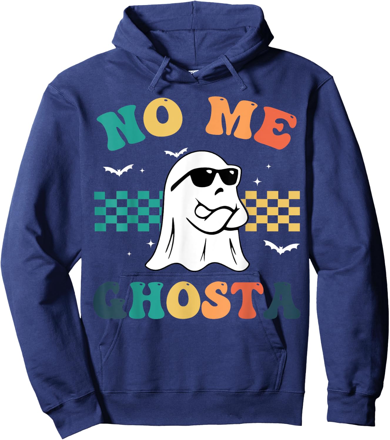 No Me Ghosta Funny Mexican Halloween Ghost Hoodie - Hoodie | Navy
