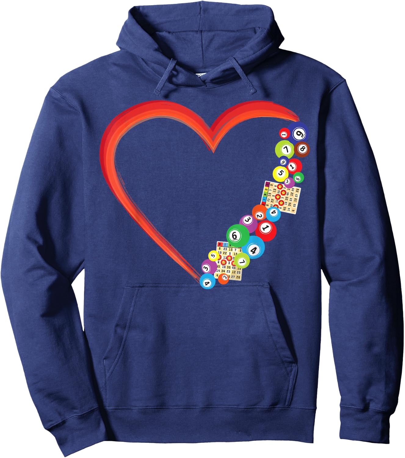 Bingo Player Heart Hoodie - Hoodie | Navy