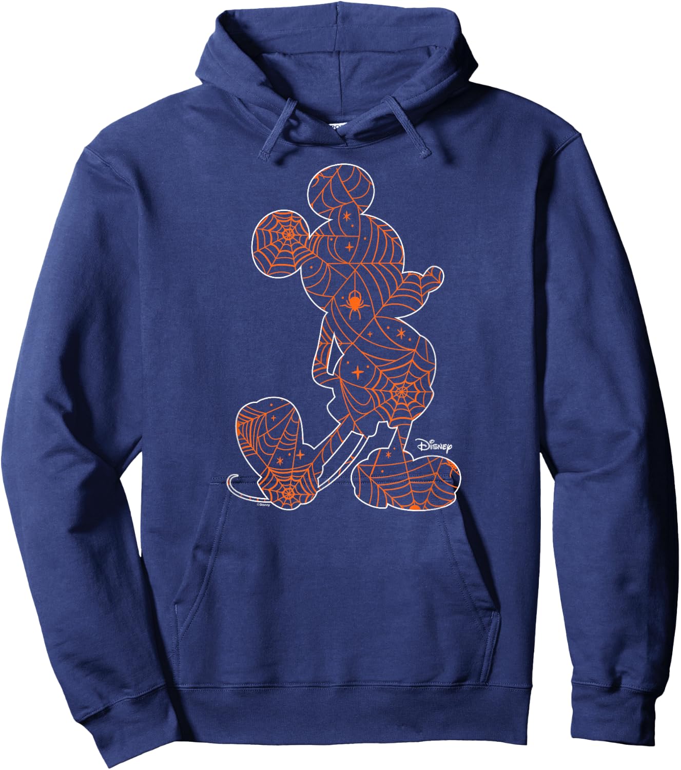 Disney - Mickey Silhouette Spider Web Hoodie - Hoodie | Navy
