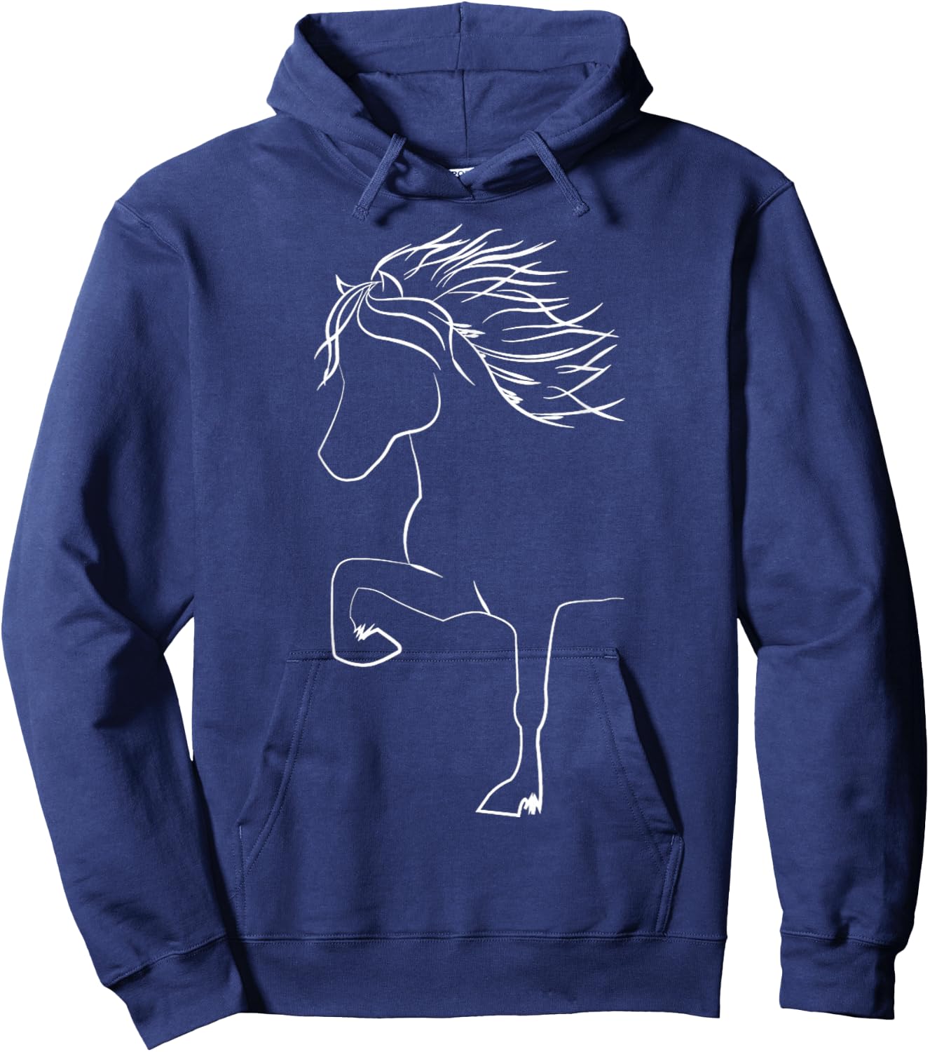 Cute Icelandic Horse Apparel For Horsefans King Kolbi Hoodie - Hoodie | Navy