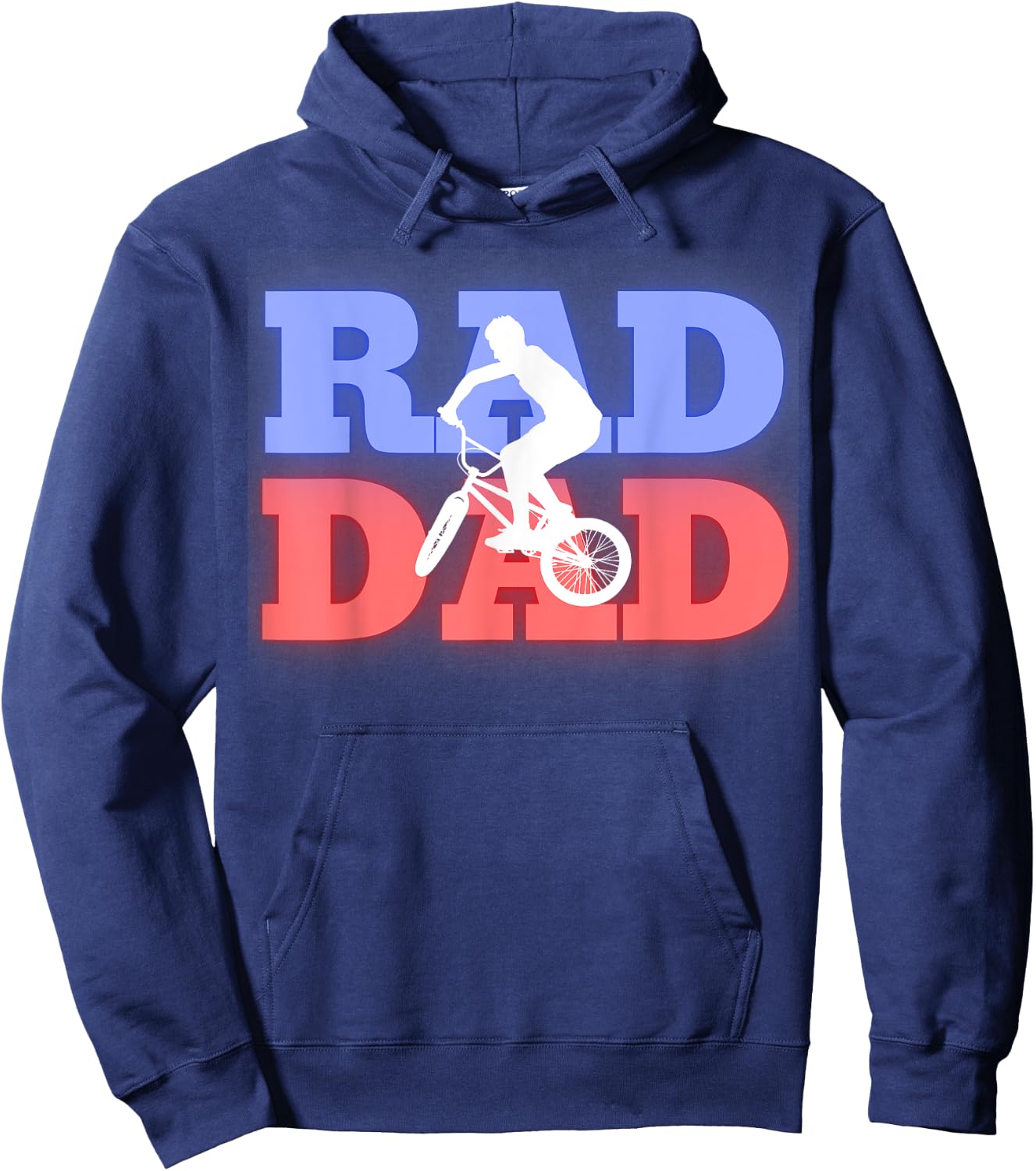 80's Style BMX Rad Dad Hoodie - Hoodie | Navy