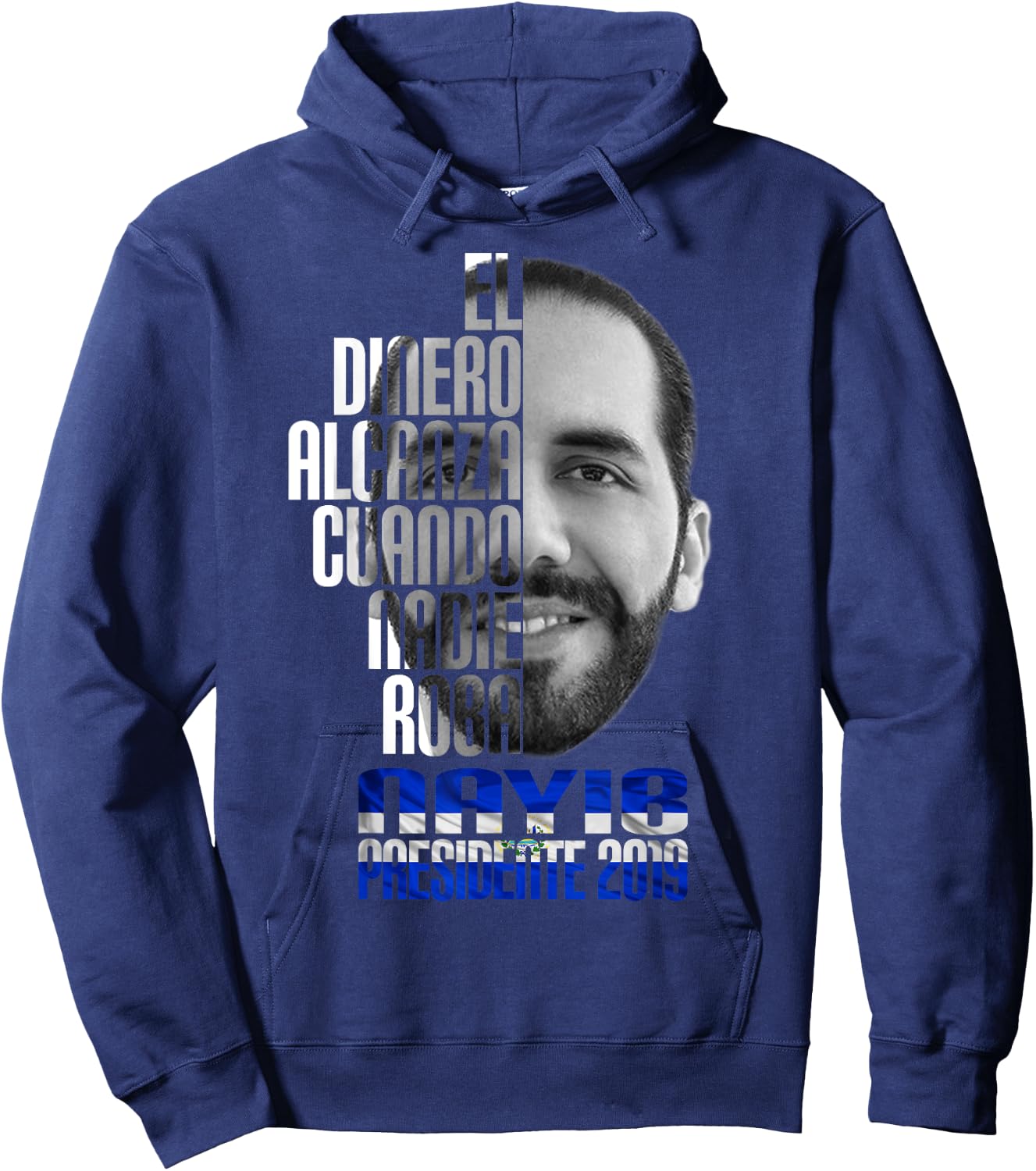 Nayib Bukele President of El Salvador Hoodie - Hoodie | Navy