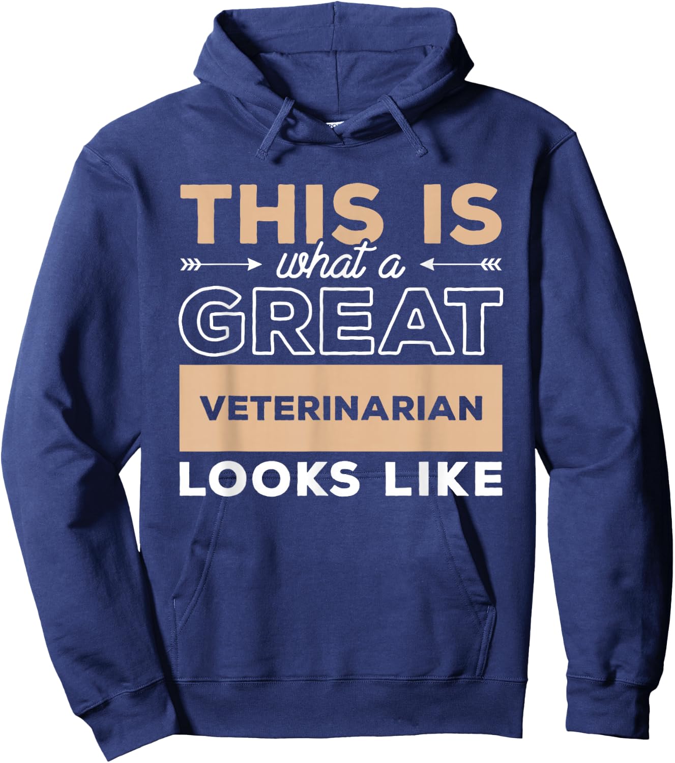 This Is What A Great Veterinarian Looks Like Veterinary Hoodie - Hoodie | Navy
