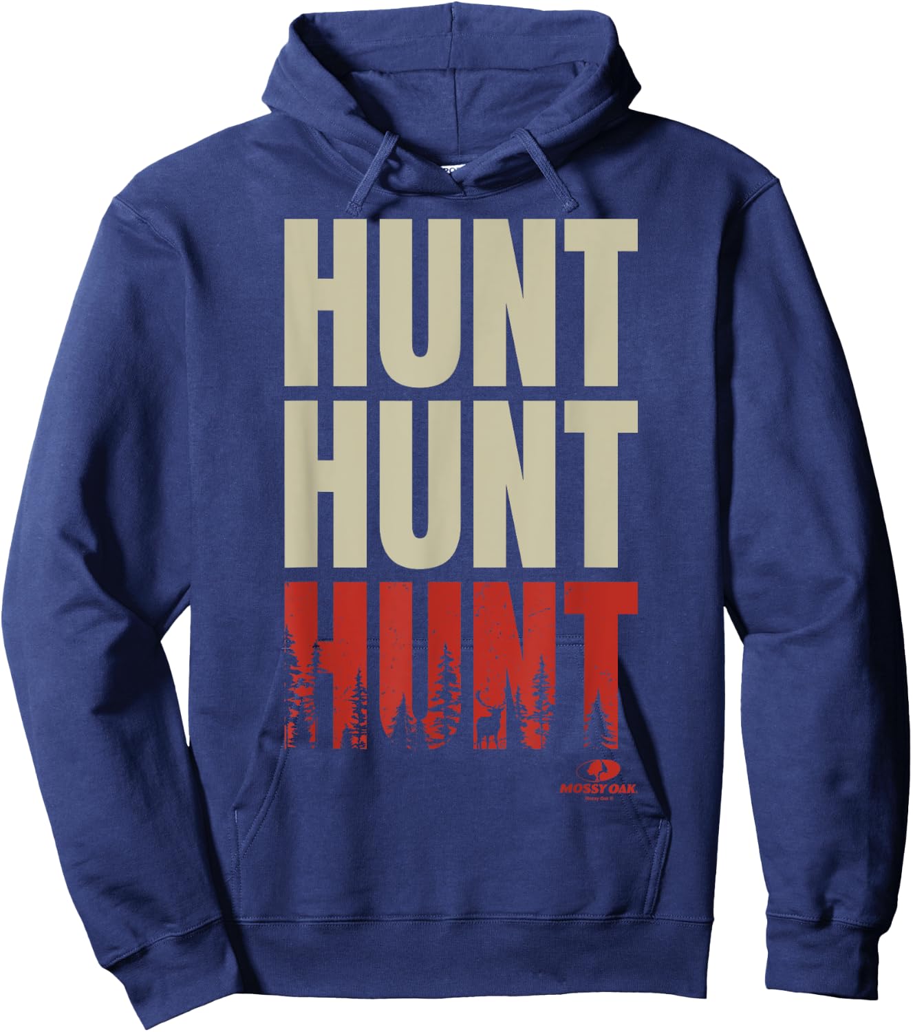Mossy Oak Hunt Hunt Hunt Forest Fill Logo Hoodie - Hoodie | Navy