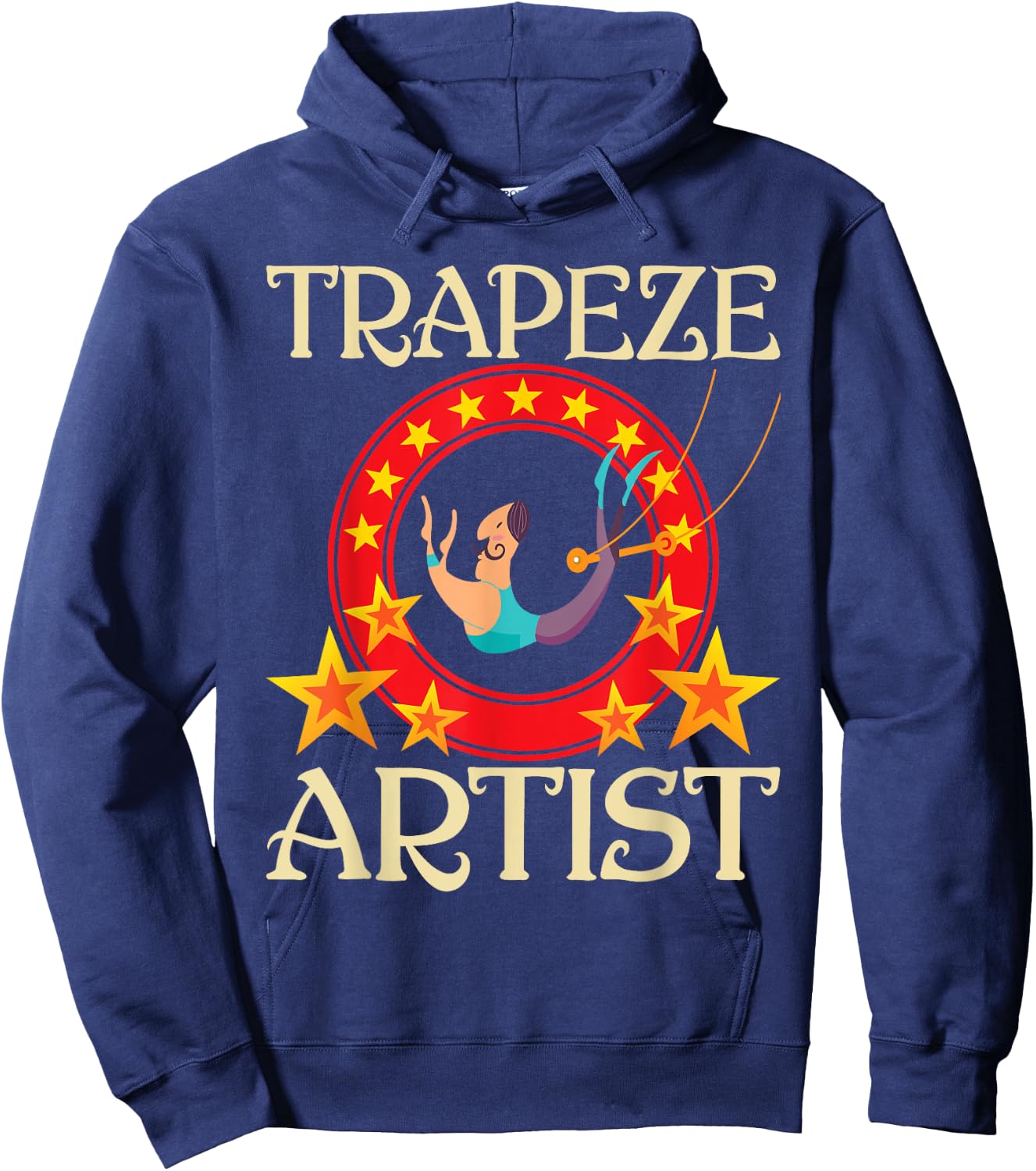 Trapeze Artist - Circus Birthday Party Circus Costume Hoodie - Hoodie | Navy
