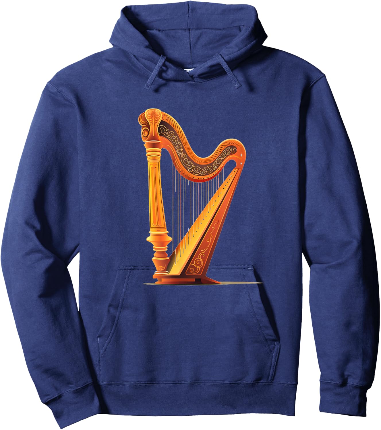 Beautiful Harp Instrument Costume Hoodie - Hoodie | Navy