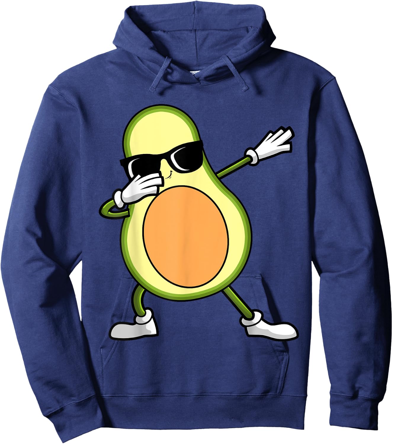 Funny Avocado Design Women Kids Guacamole Lover Hoodie - Hoodie | Navy