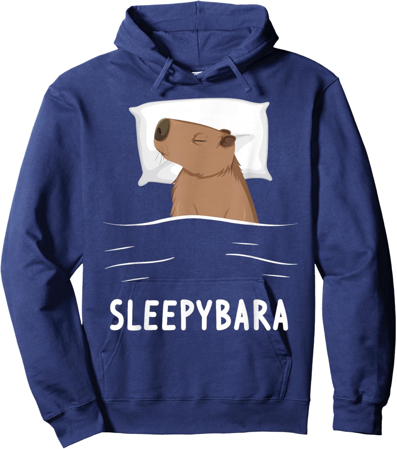 Capybara Sleepybara Sleep Capybara Hoodie - Hoodie | Navy