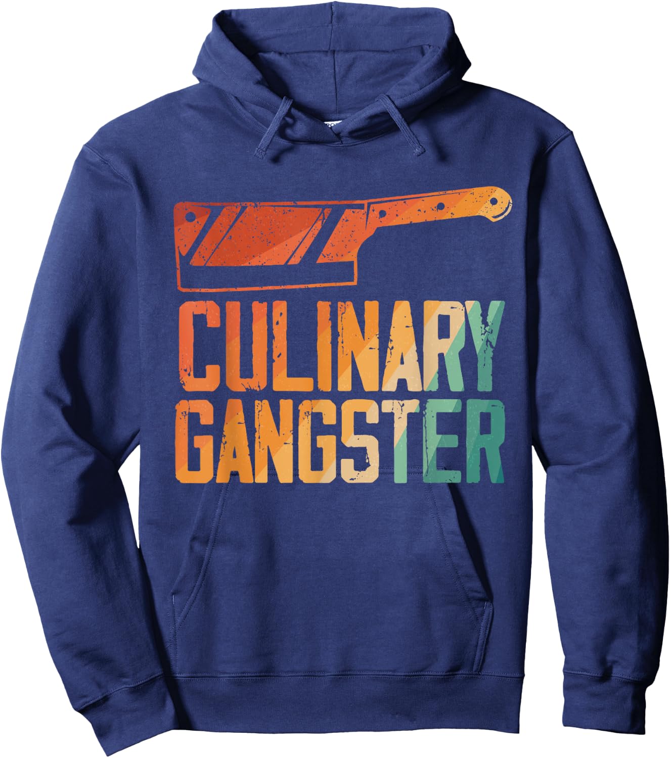 Funny Chef Art Men Women Restaurant Kitchen Food Cooking Hoodie - Hoodie | Navy