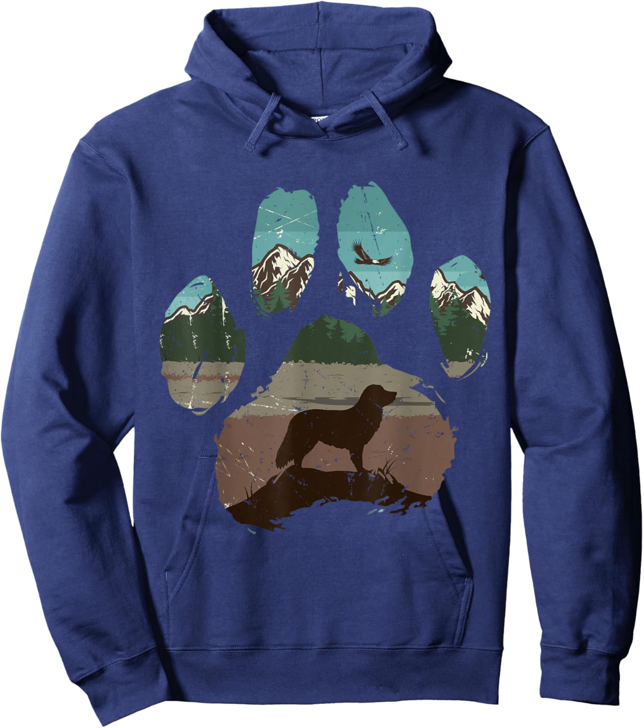 Nova Scotia Duck Tolling Retriever Toller Paw Mom Dad Dog Lo Hoodie - Hoodie | Navy