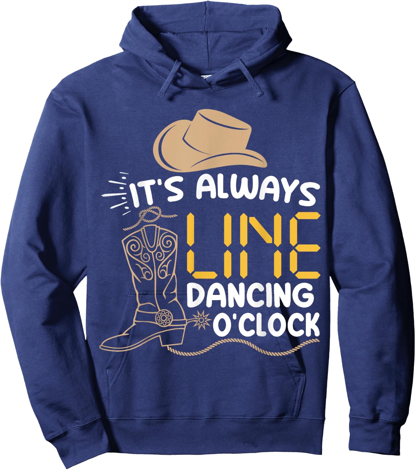 Line Dancing Funny Line Dance Hoodie - Hoodie | Navy