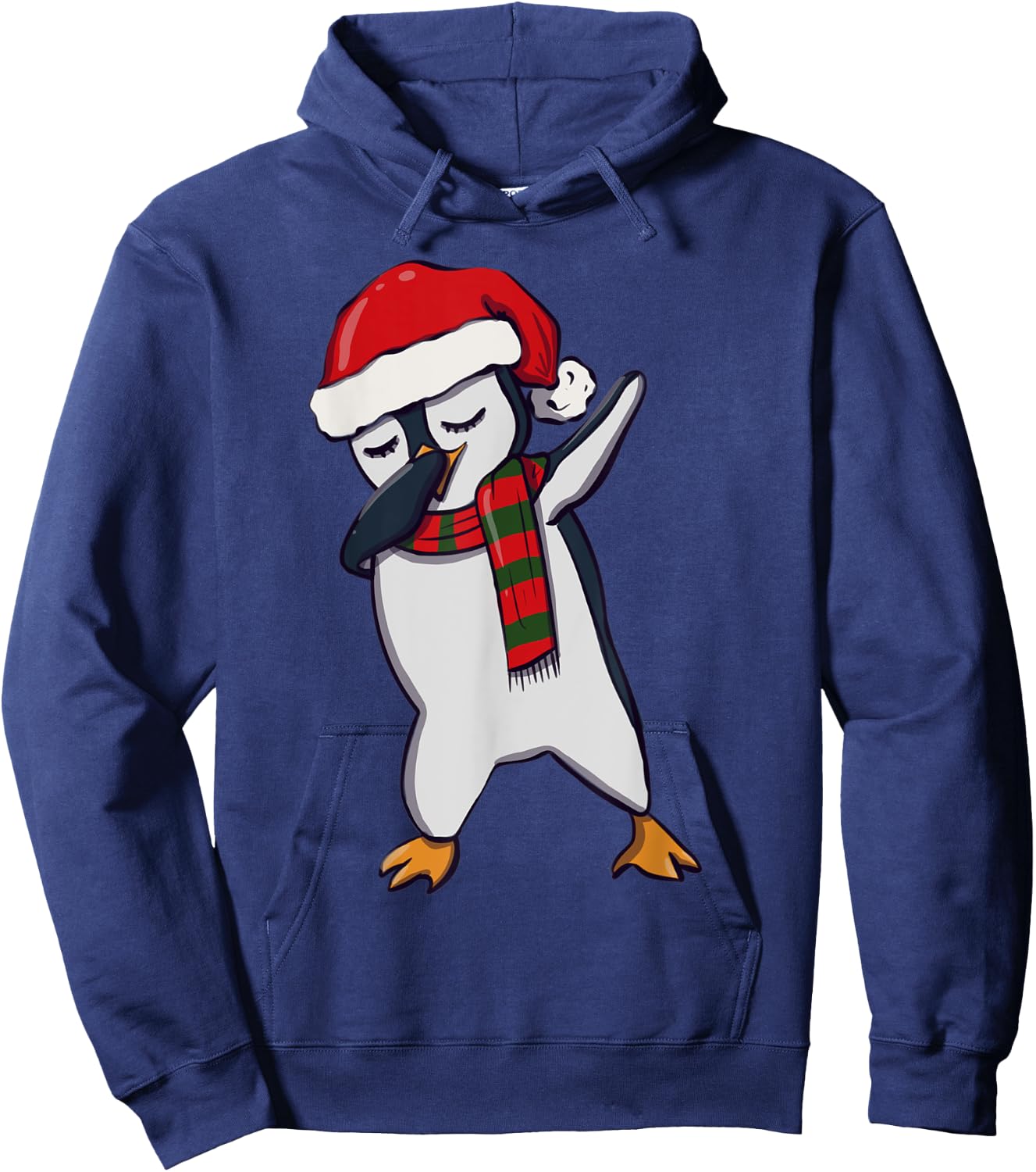 Kids Dabbing Dab Penguin Man Xmas Girls Boys Christmas Hoodie - Hoodie | Navy
