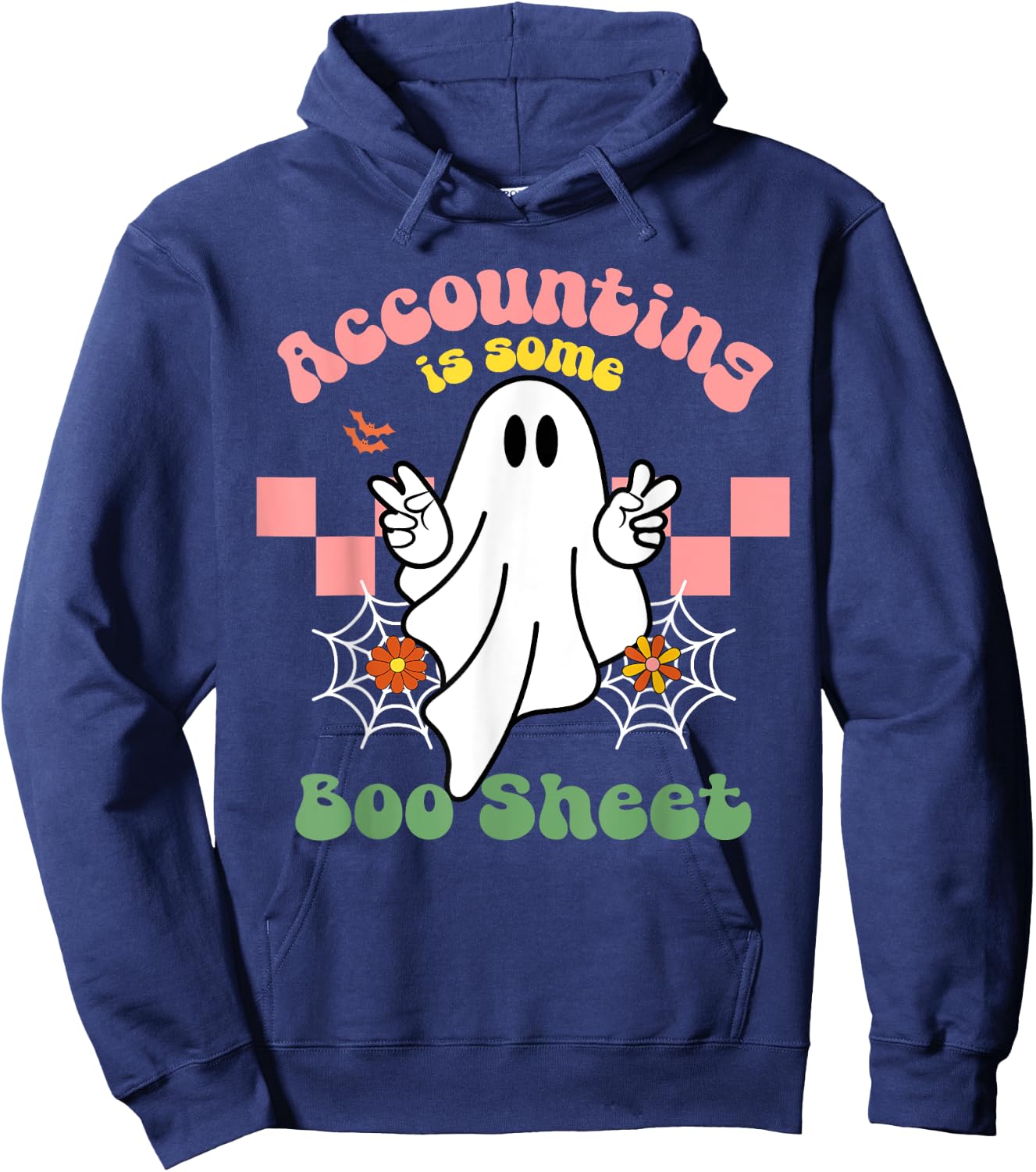 This Is Boo Sheet Accounting Halloween Costume Men Women Hoodie - Hoodie | Navy