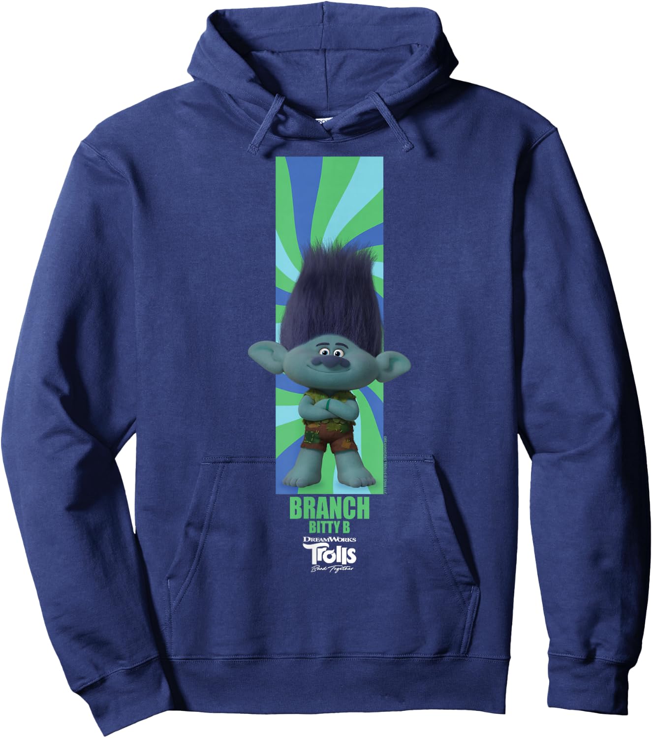 DreamWorks Trolls Band Together BroZone Branch Hoodie - Hoodie | Navy
