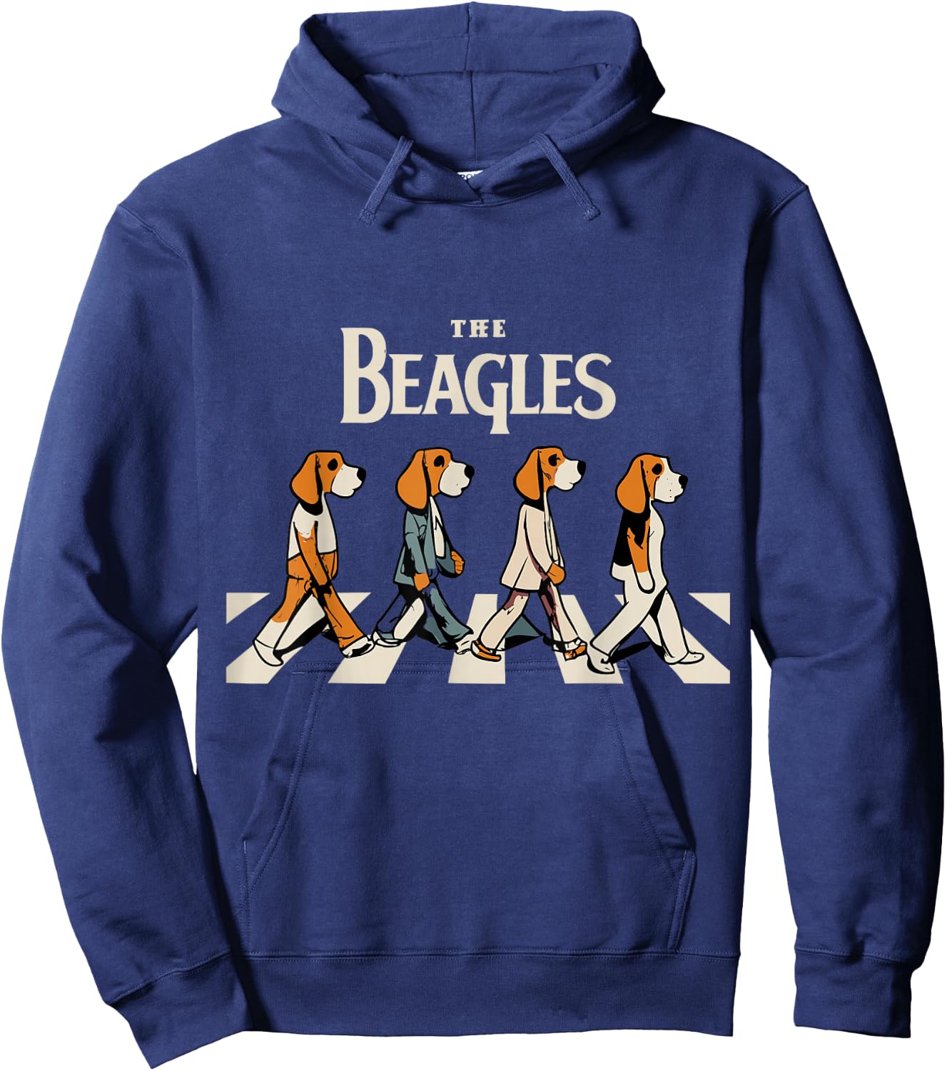 The Beagles Cover Funny Cute Vintage Beagle Dog Lover Hoodie - Hoodie | Navy