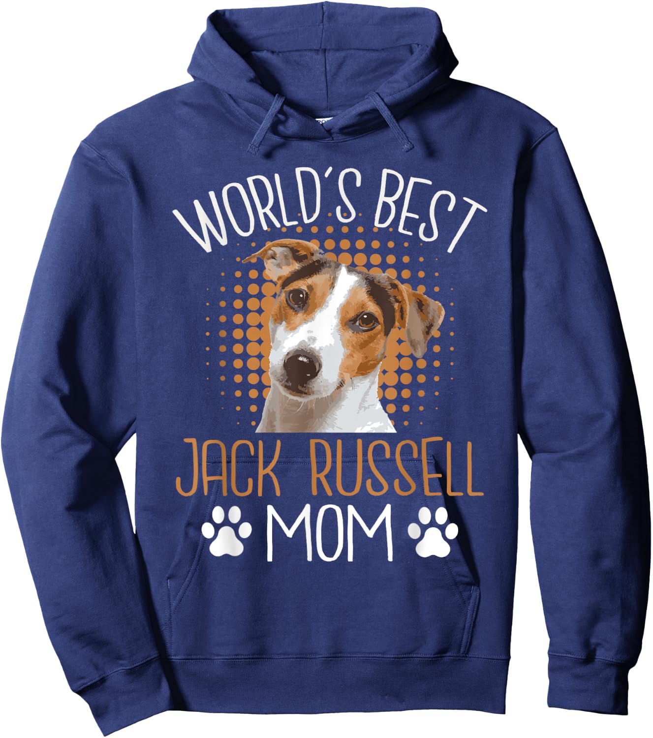 World's Best Jack Russell Mom - Dog Lover Animal Whisperer Hoodie - Hoodie | Navy
