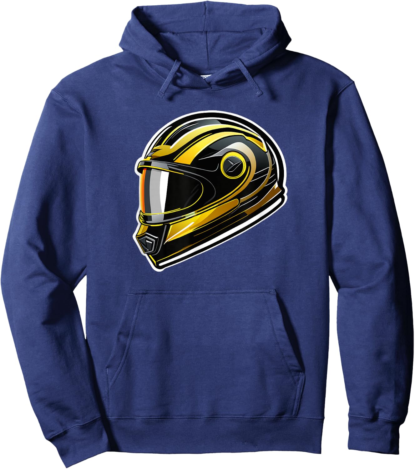 Motorcycle Helmet Artistic Headgear of Adventure Hoodie - Hoodie | Navy